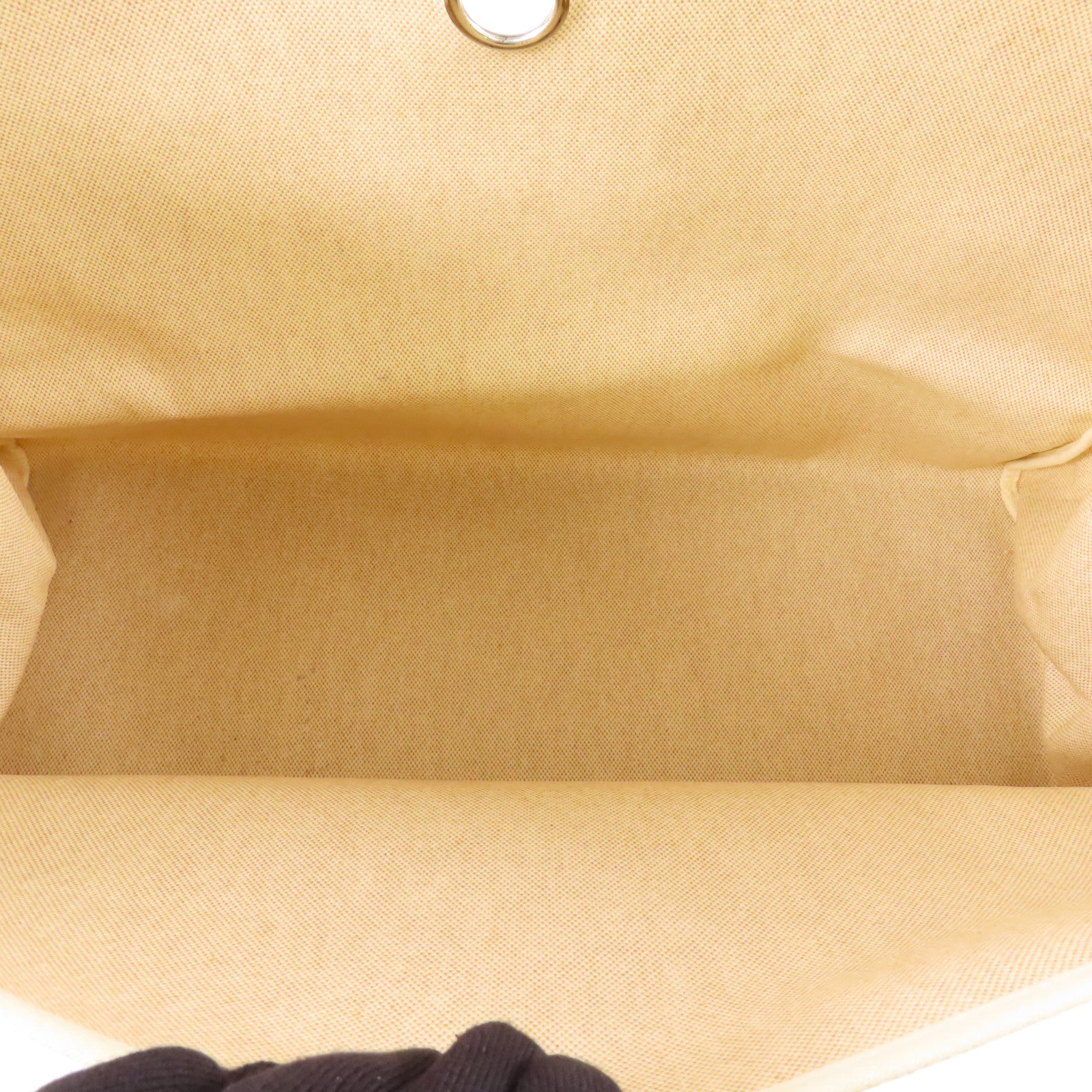 HERMES Toile H Herbag TGM銀扣手挽肩背兩用袋Beige