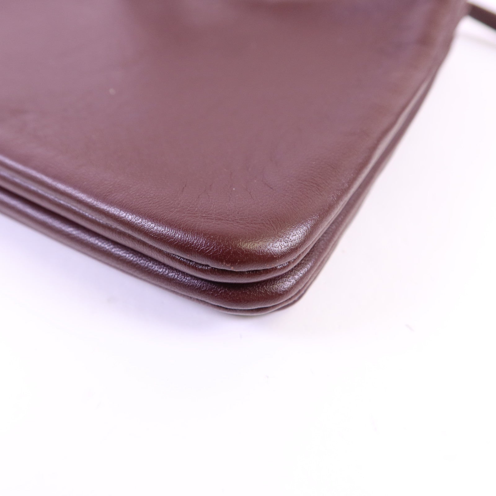 CELINE 牛皮皮革Trio Bag金扣肩背袋