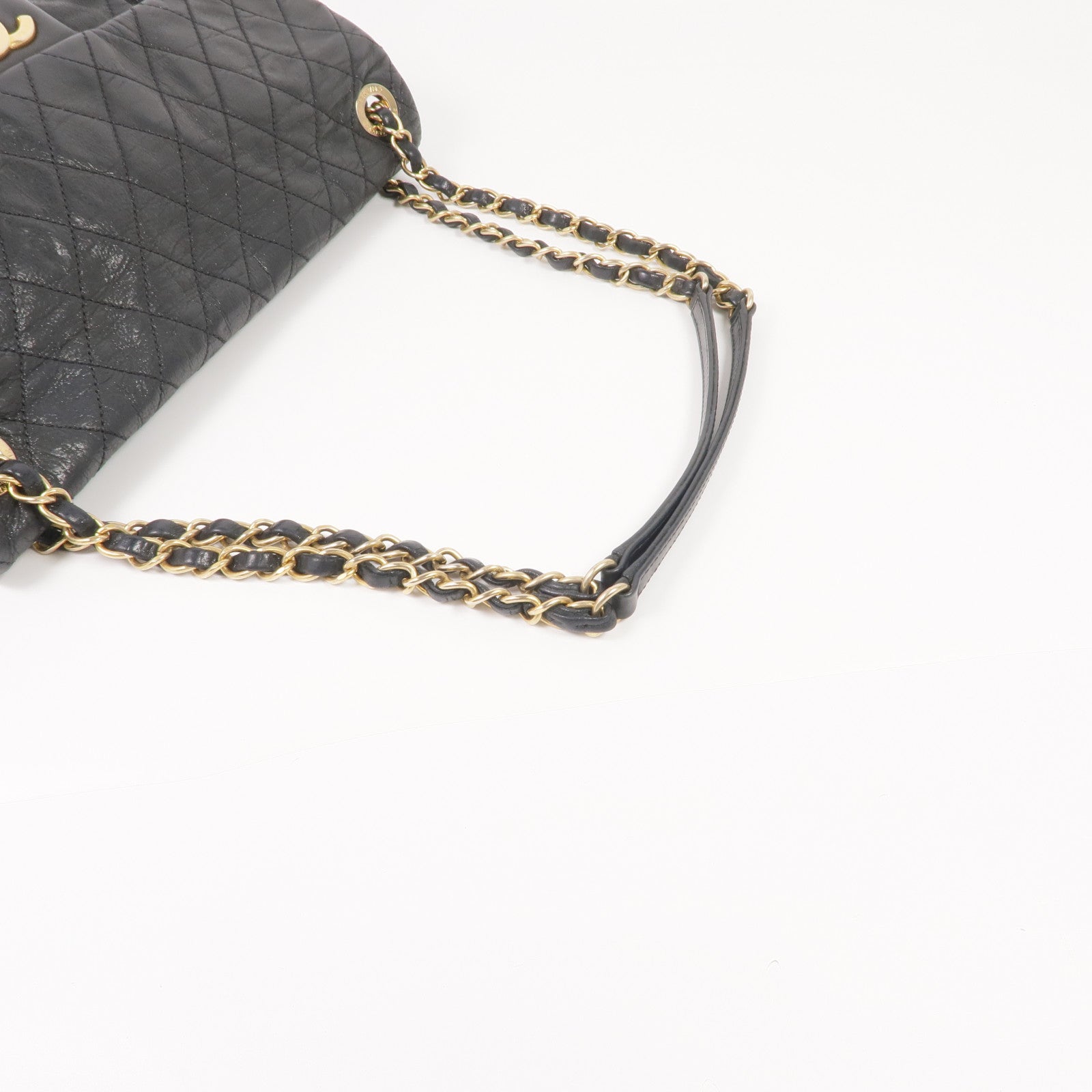 CHANEL 牛皮皮革Chain Shoulder Bag金扣鏈帶肩背袋