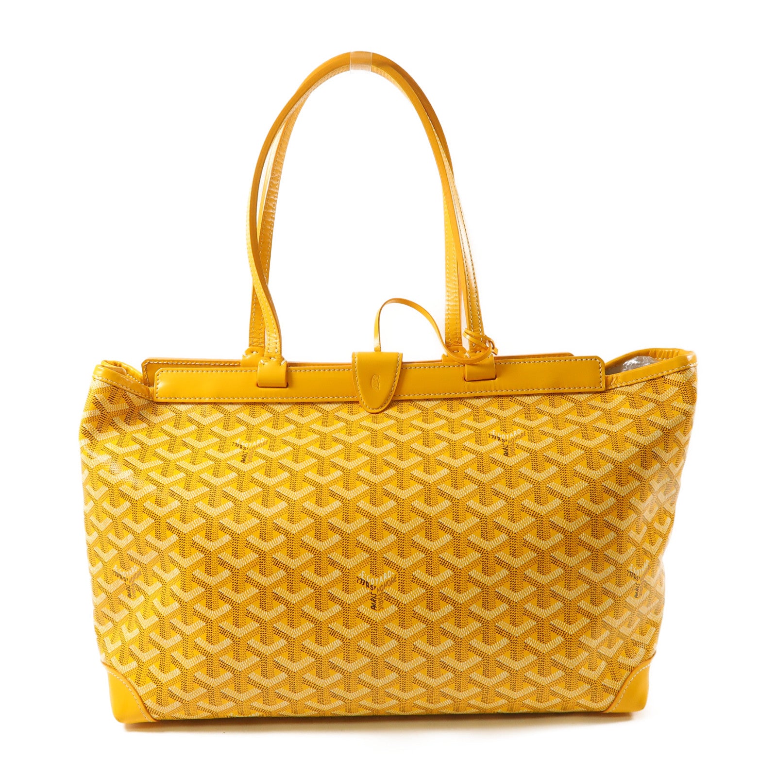 GOYARD 【激減優惠】塗層帆布Bellechasse Biaude PM肩背袋黃色