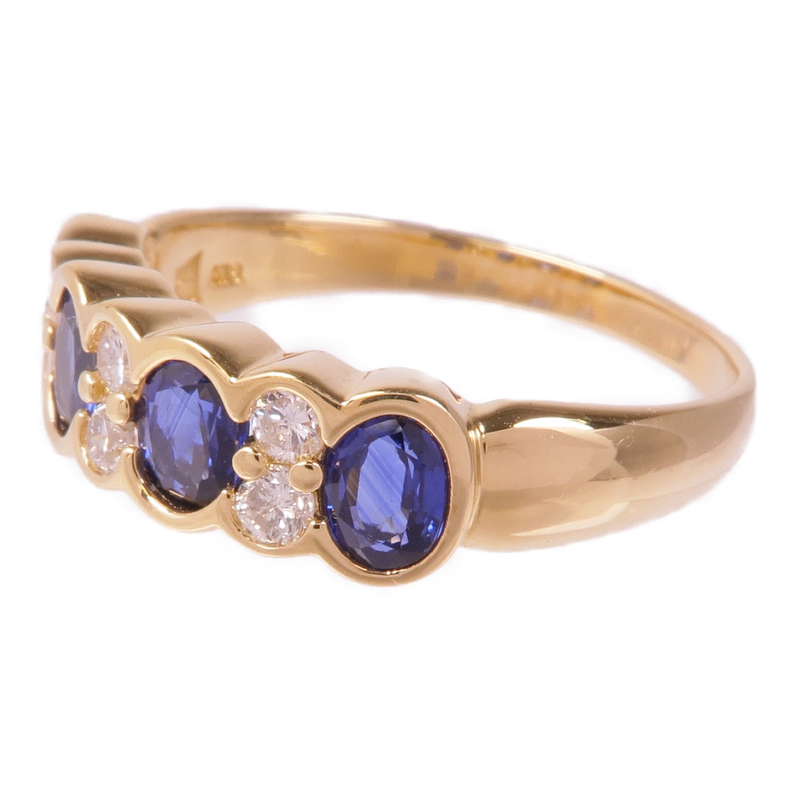 JEWELRY 18K黃金Sapphire Ring戒指US#11.25