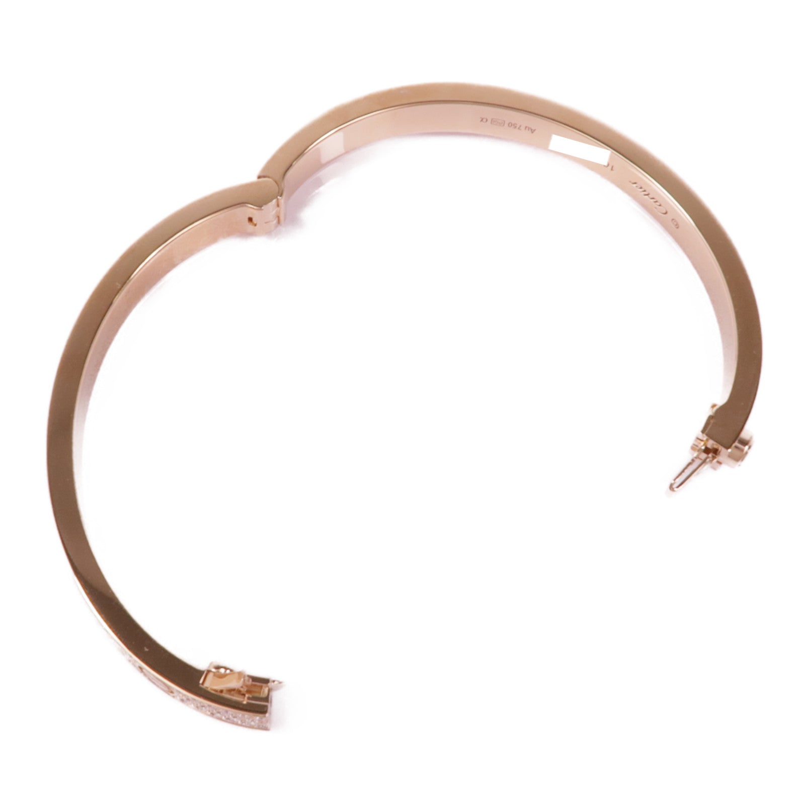 CARTIER 18K玫瑰金Love Bracelet Full Diamond鑽石手鐲Cartier#16