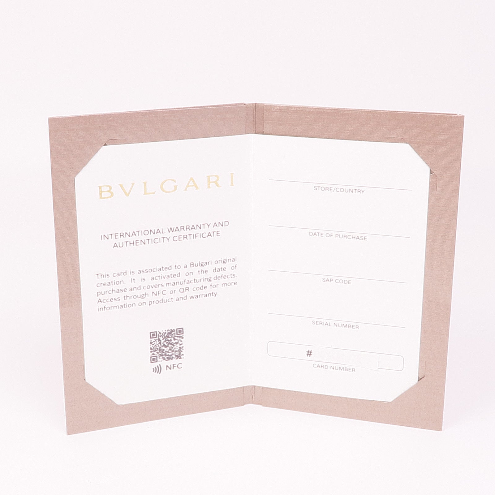 BVLGARI 18K玫瑰金Single Earring鑽石耳環