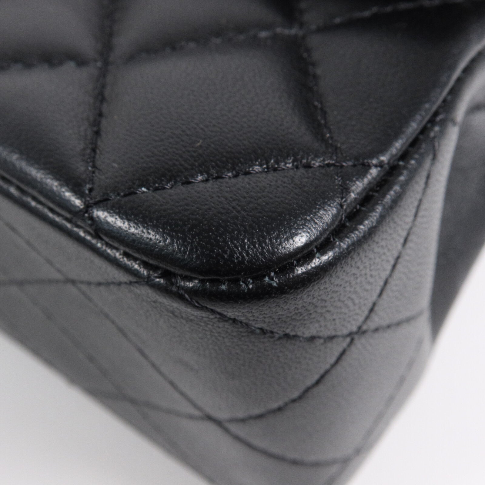CHANEL 羊皮皮革Mini Classic 20 With Handle鏈帶手挽肩背兩用袋