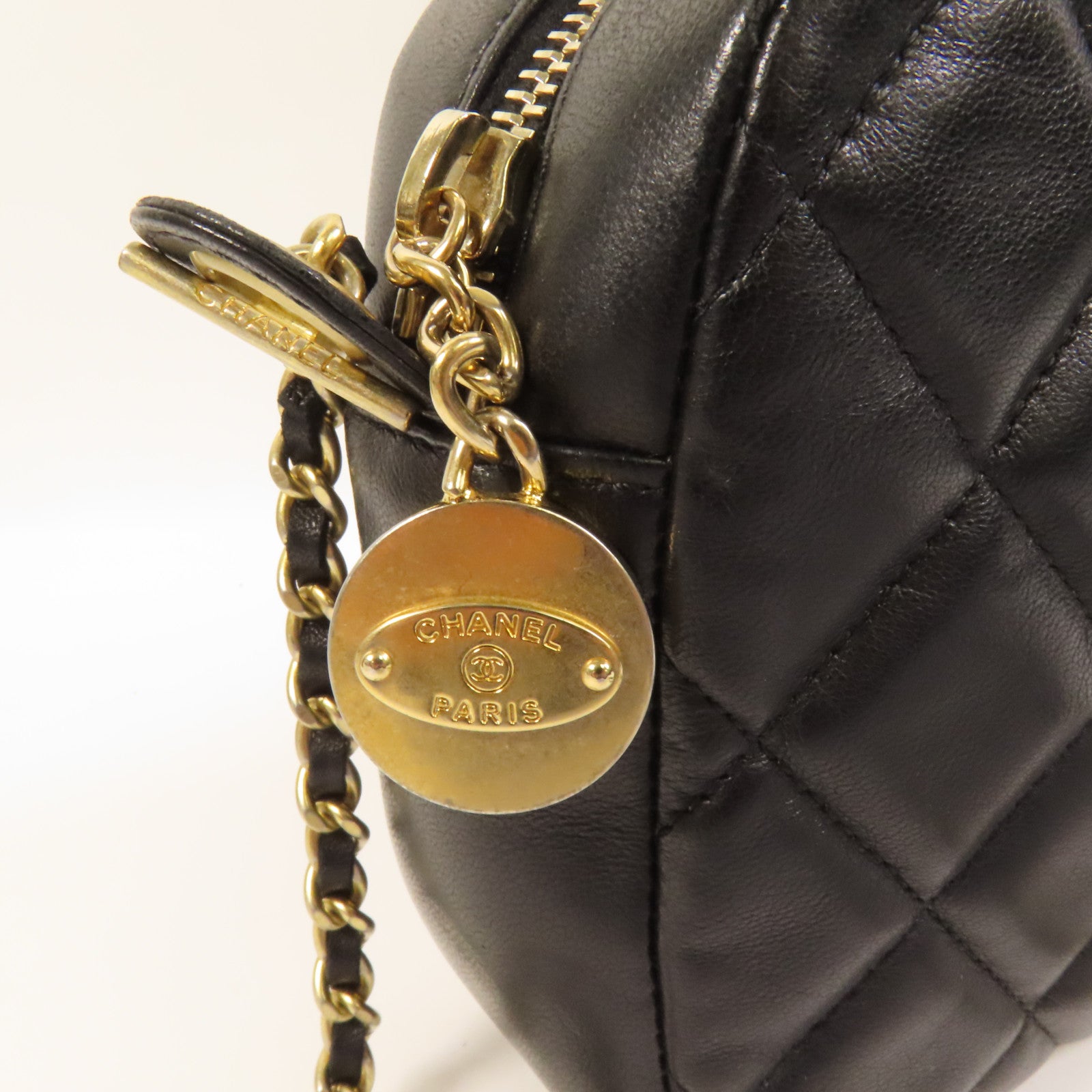 CHANEL 羊皮皮革Camera Bag金扣肩背袋