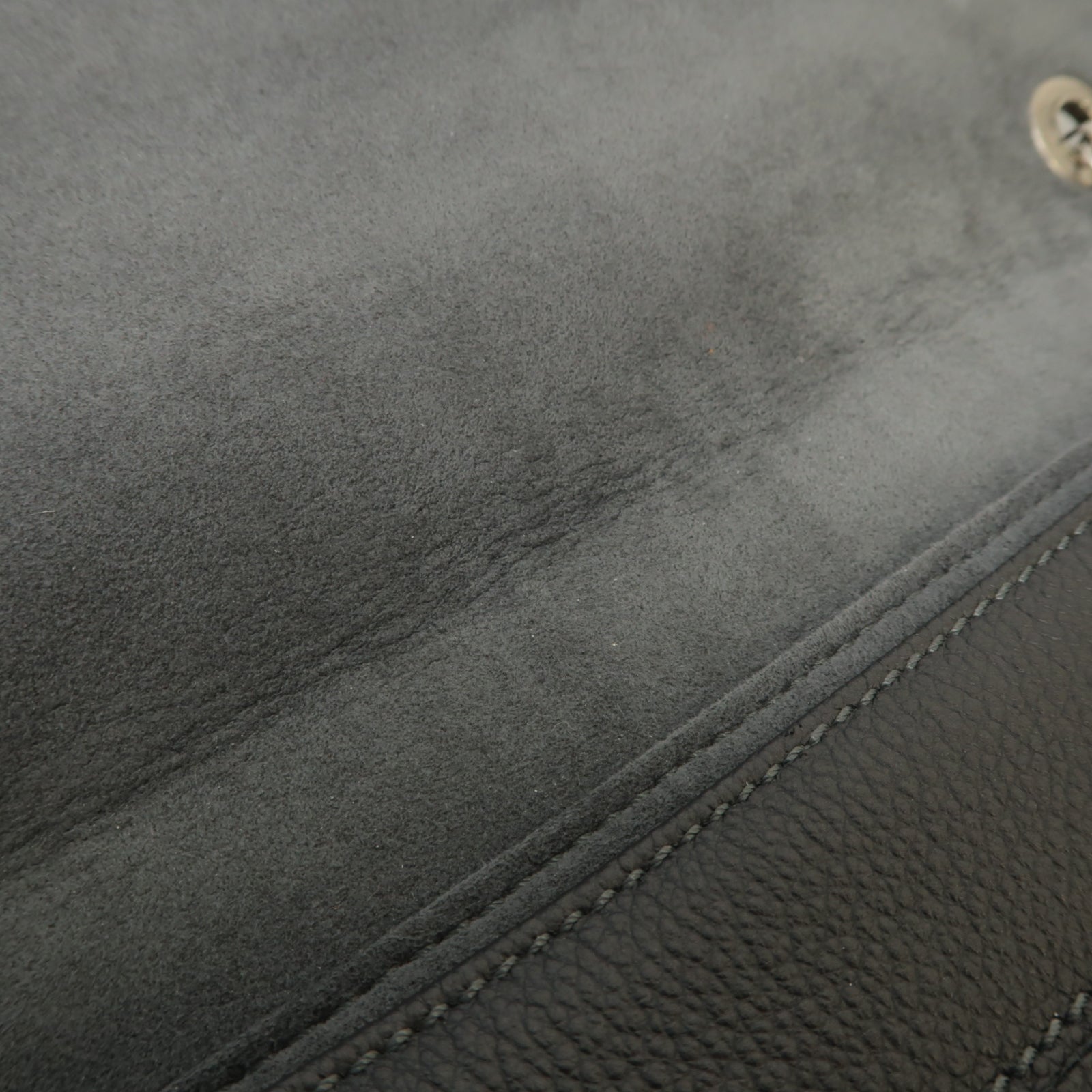 LOUIS VUITTON Monogram Empreinte Saint-Germain MM銀扣鏈帶肩背袋黒色