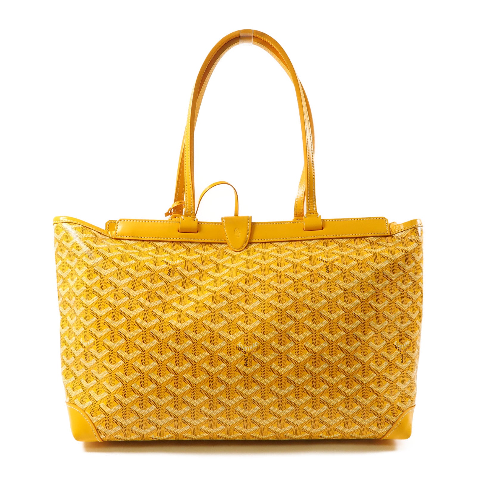 GOYARD 【激減優惠】塗層帆布Bellechasse Biaude PM肩背袋黃色