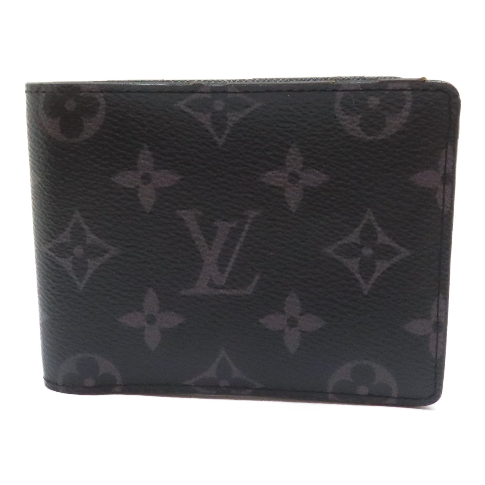 LOUIS VUITTON Monogram Eclipse Multiple Wallet錢包黑色