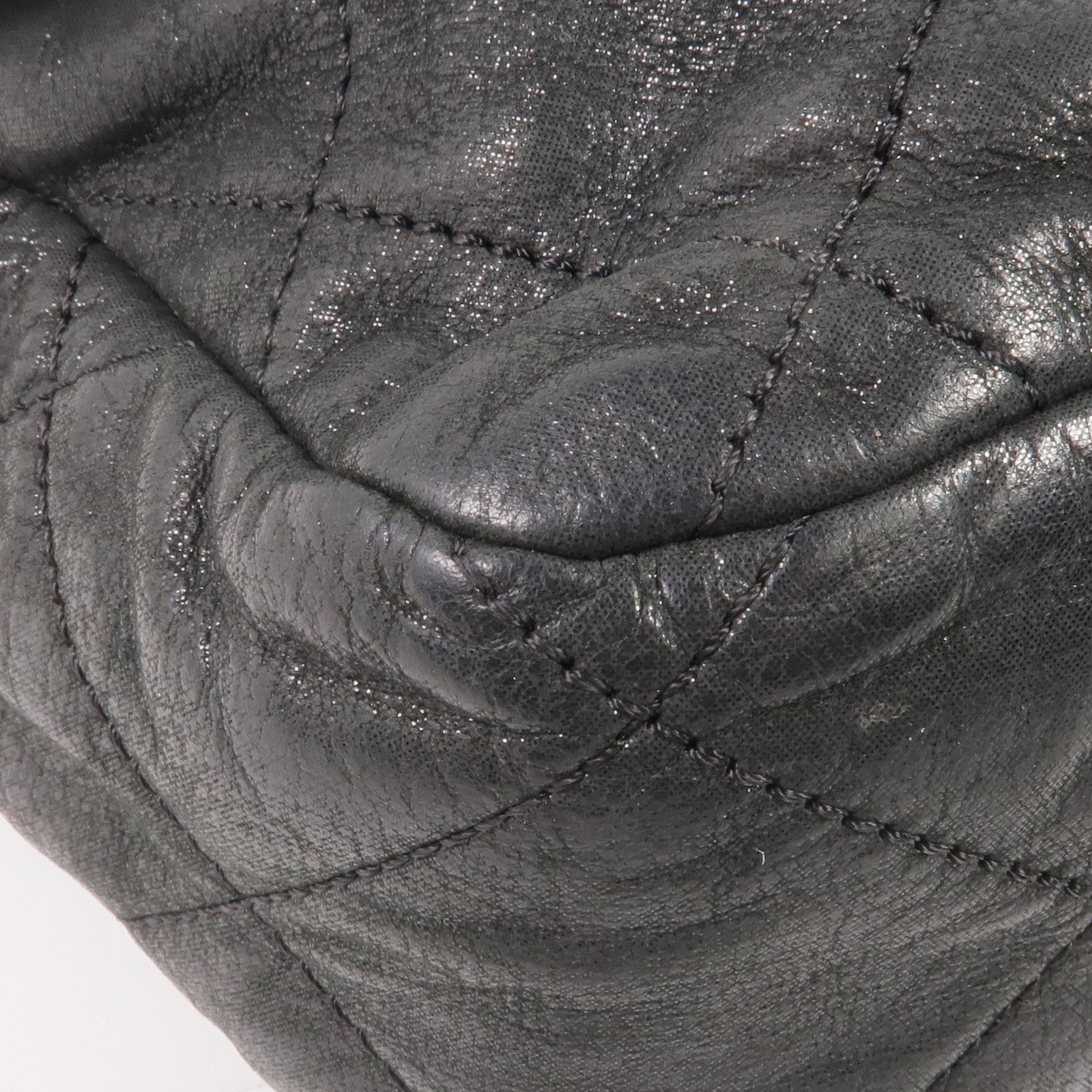 CHANEL 牛皮皮革Chain Shoulder Bag金扣鏈帶肩背袋