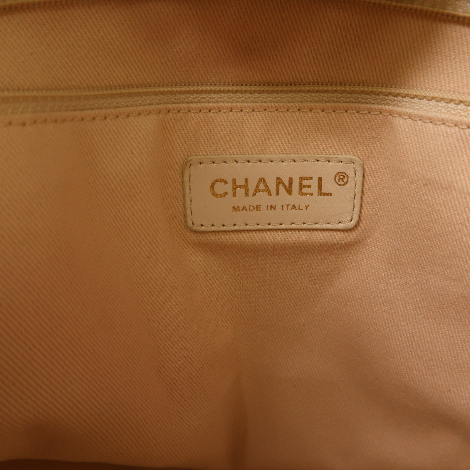 CHANEL 帆布/Straw Deauville金扣手挽肩背兩用袋