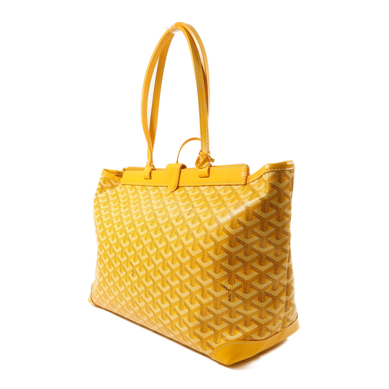 GOYARD 【激減優惠】塗層帆布Bellechasse Biaude PM肩背袋黃色