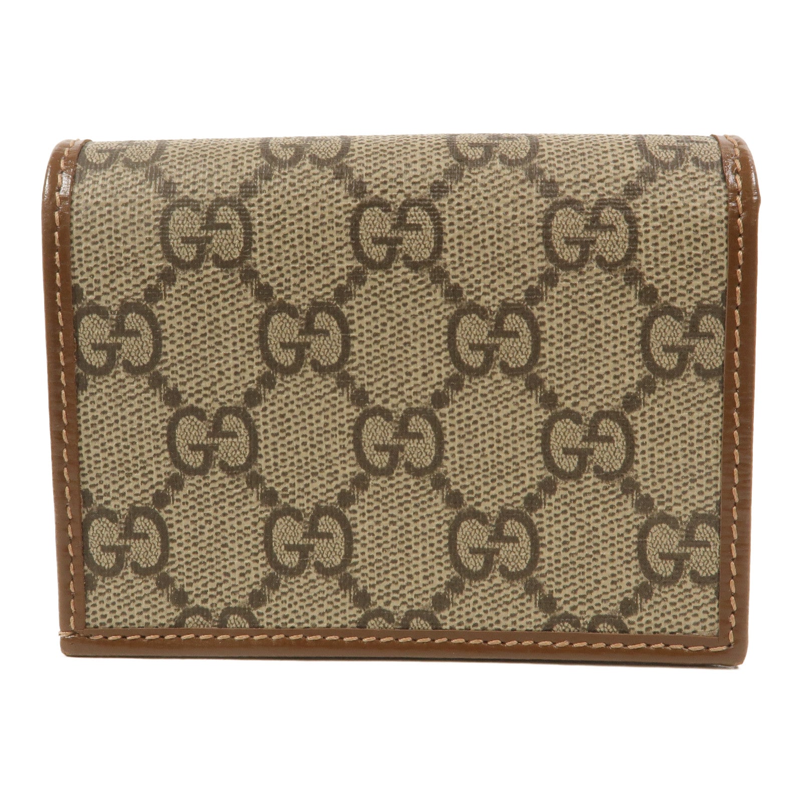 GUCCI 塗層帆布Horsebit 1955 Card Case Wallet錢包