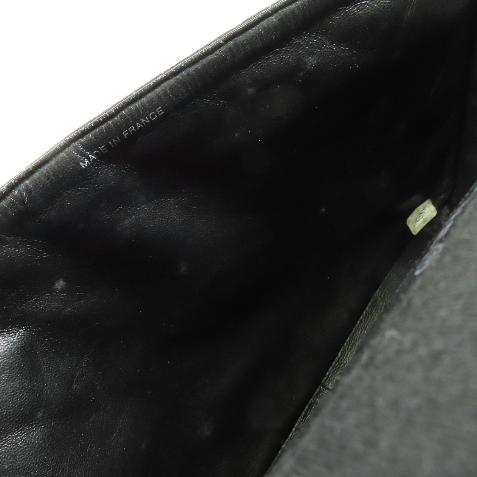 CHANEL 帆布Chain Shoulder銀扣鏈帶肩背袋