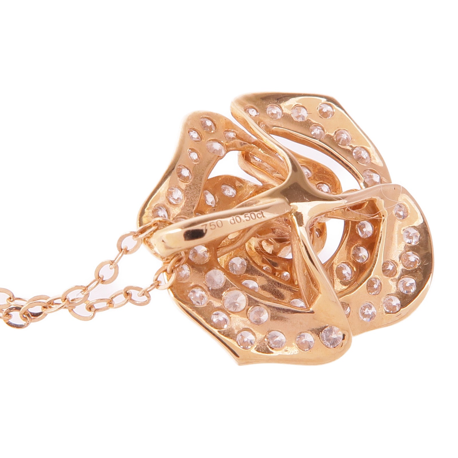 JEWELRY 18K玫瑰金Diamond Necklace鑽石項鍊
