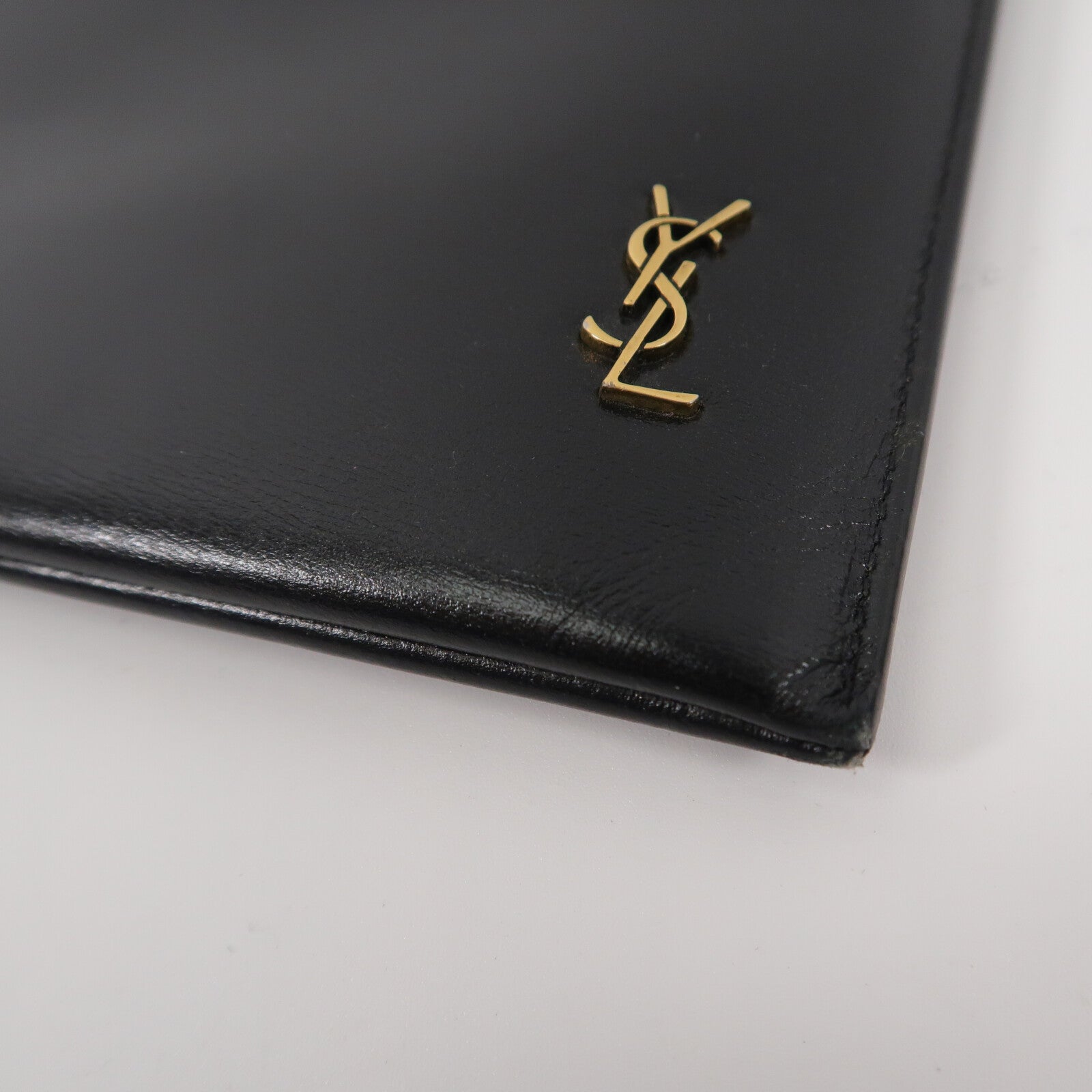 SAINT LAURENT 牛皮皮革Monogram Pouch手拿包