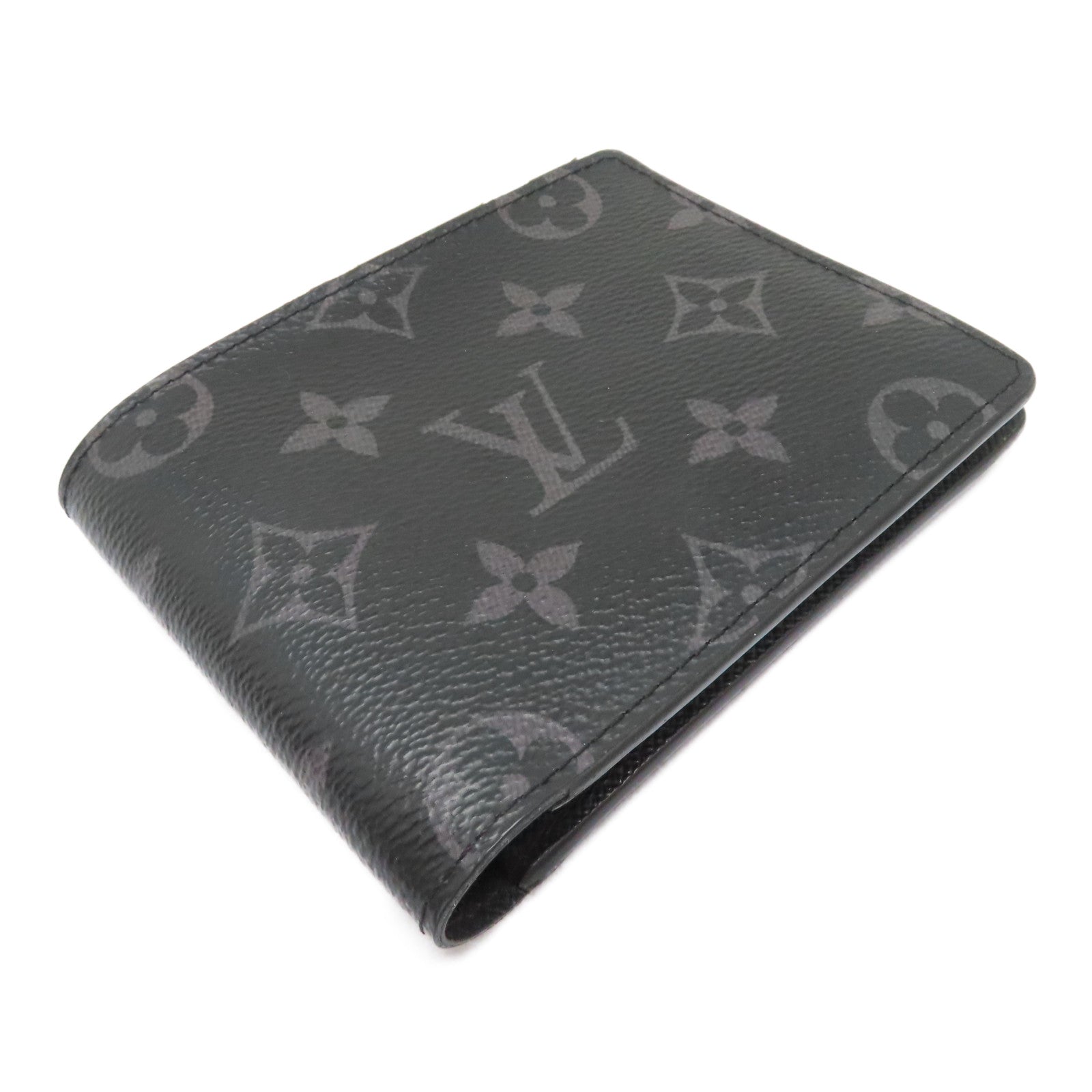 LOUIS VUITTON Monogram Eclipse Multiple Wallet錢包黑色