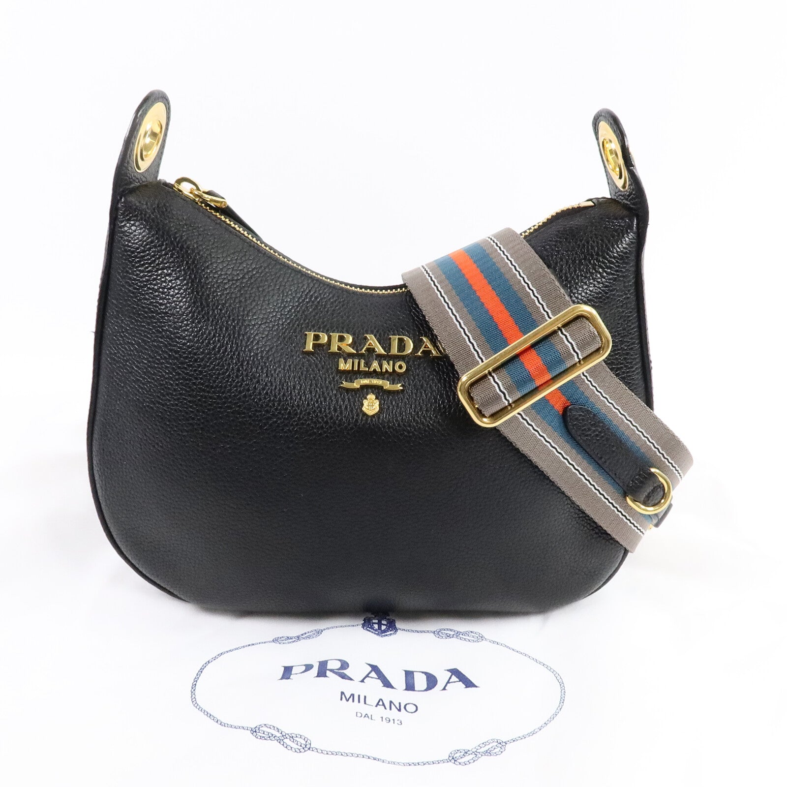 PRADA 牛皮皮革Vitello Phenix肩背袋