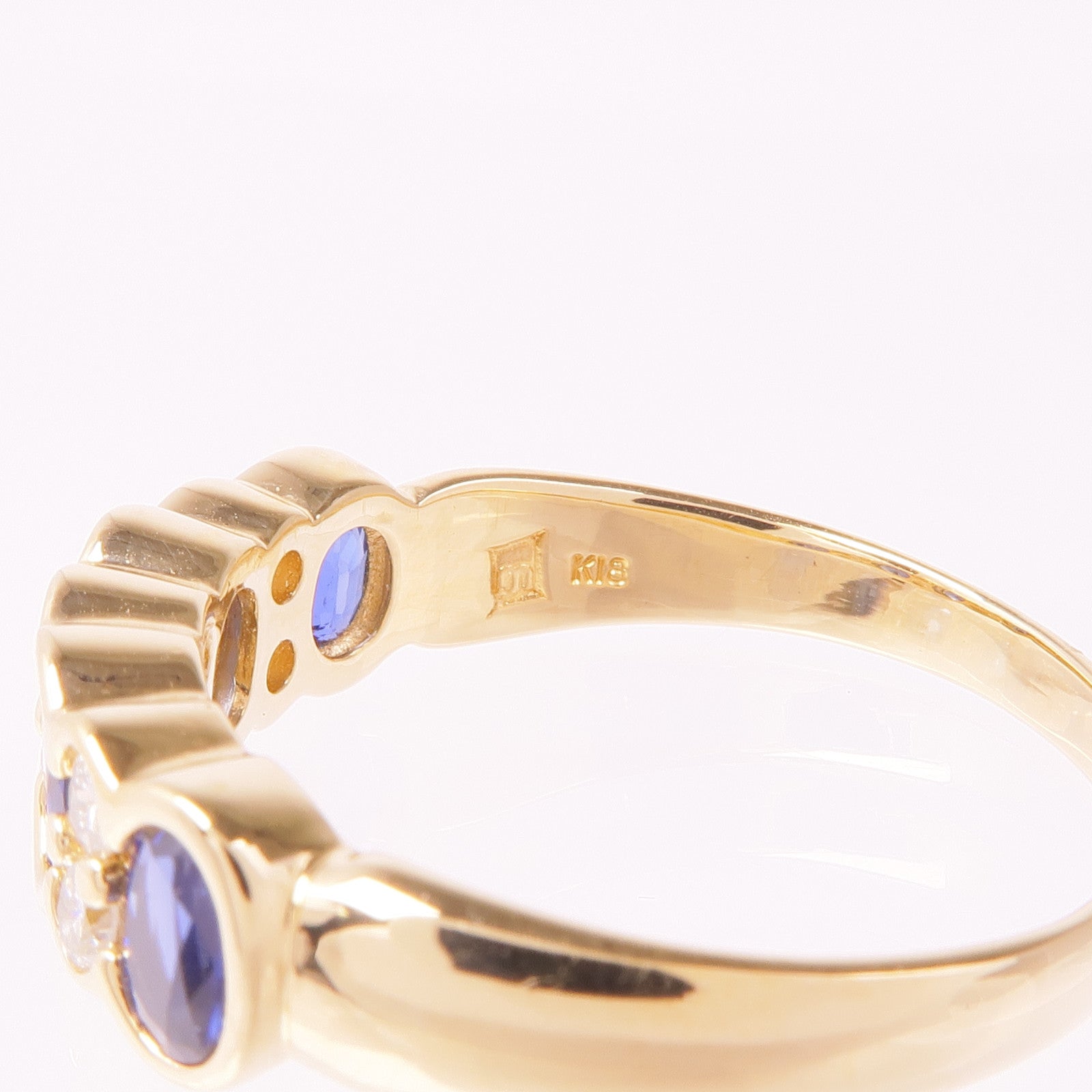JEWELRY 18K黃金Sapphire Ring戒指US#11.25