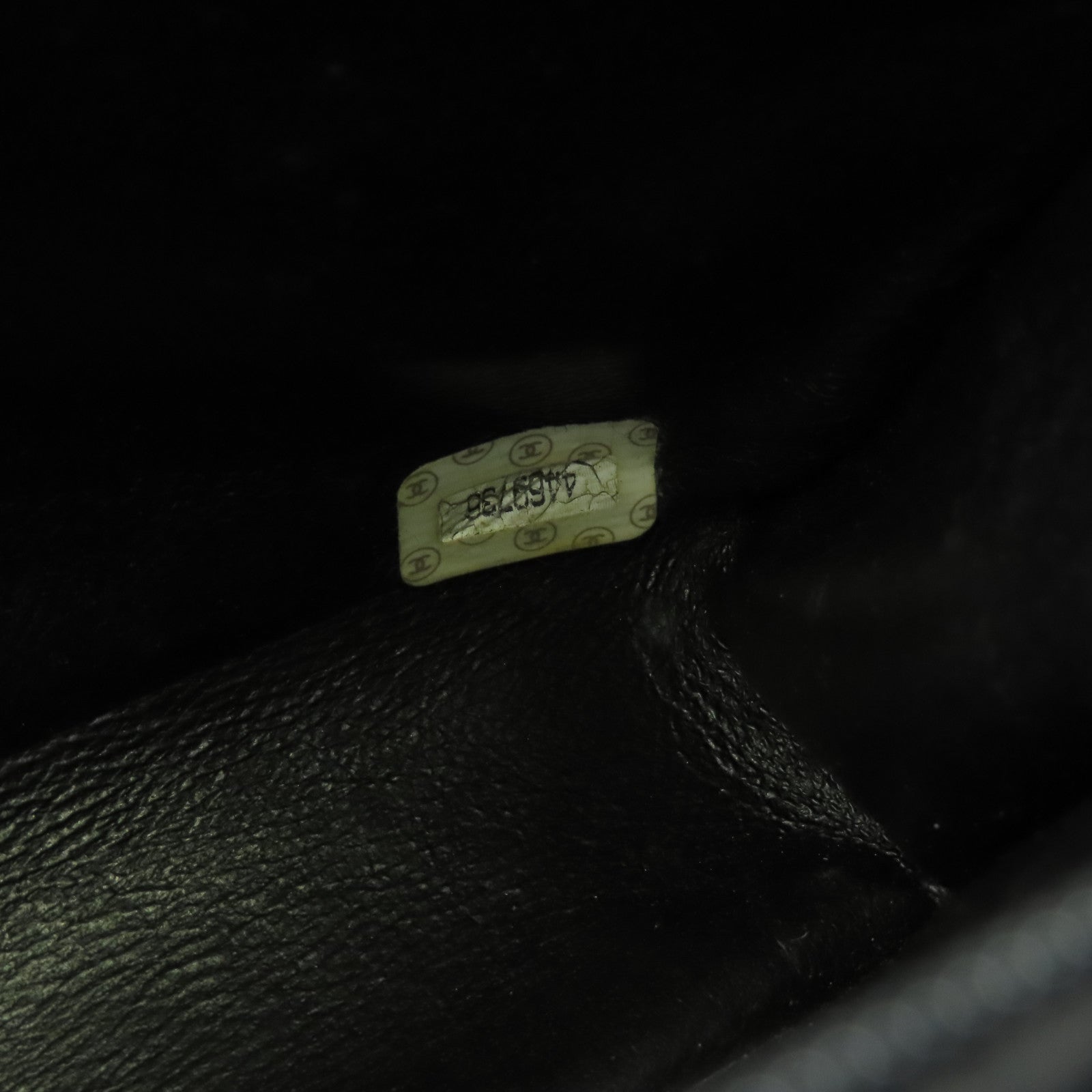 CHANEL 帆布Chain Shoulder銀扣鏈帶肩背袋