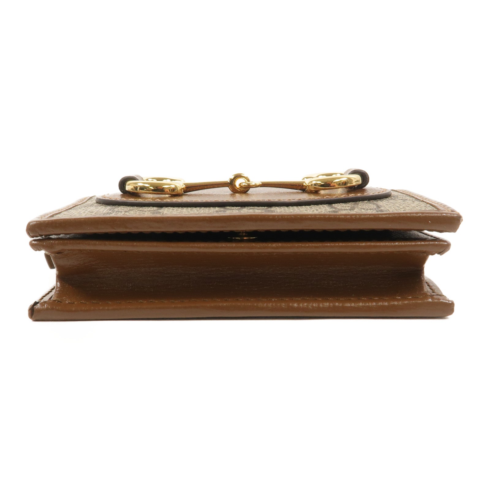 GUCCI 塗層帆布Horsebit 1955 Card Case Wallet錢包