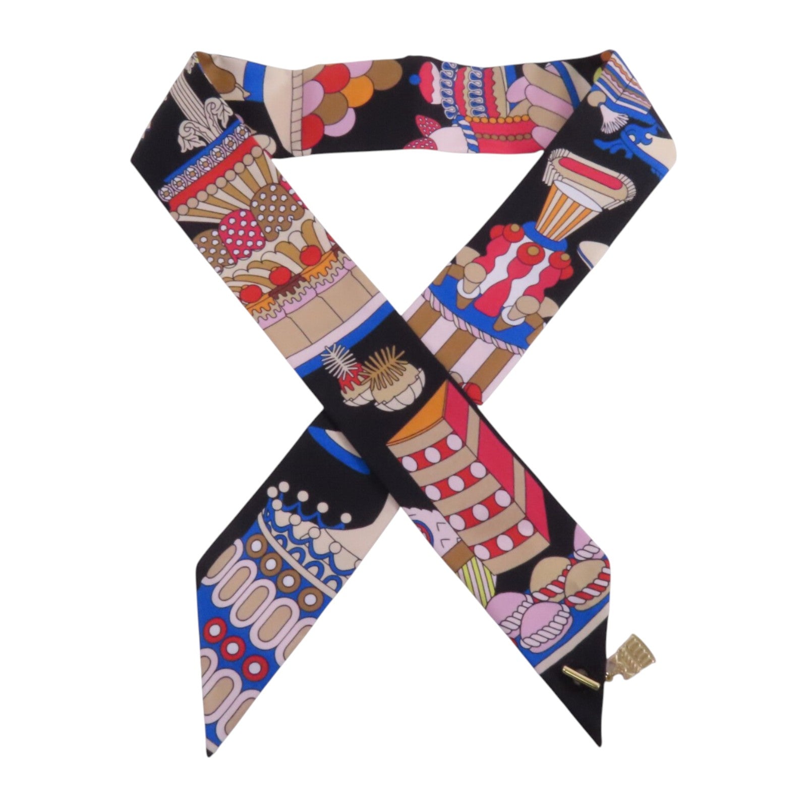 HERMES 絲質Twilly Scarf絲巾