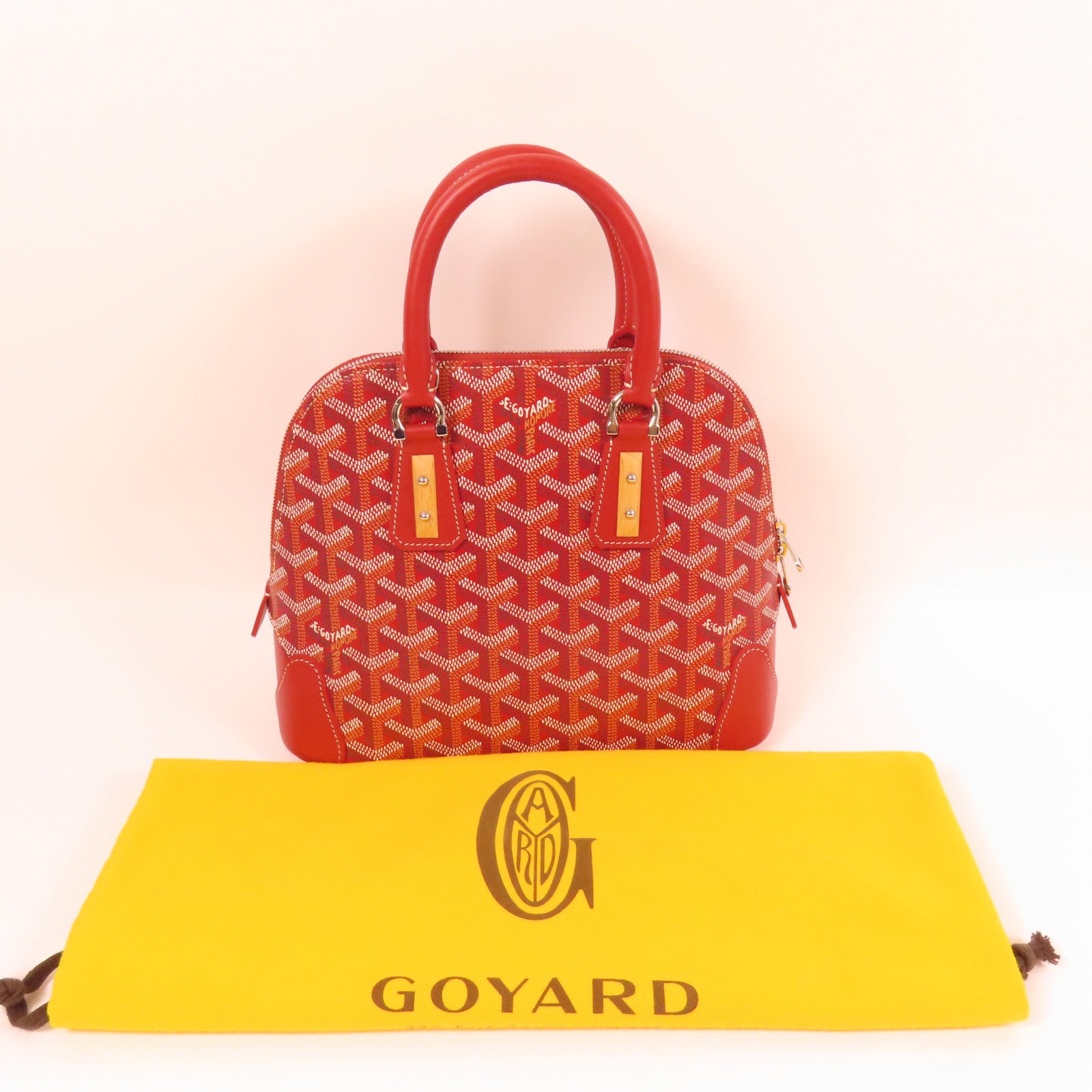 GOYARD 塗層帆布Vendome Mini銀扣手挽袋