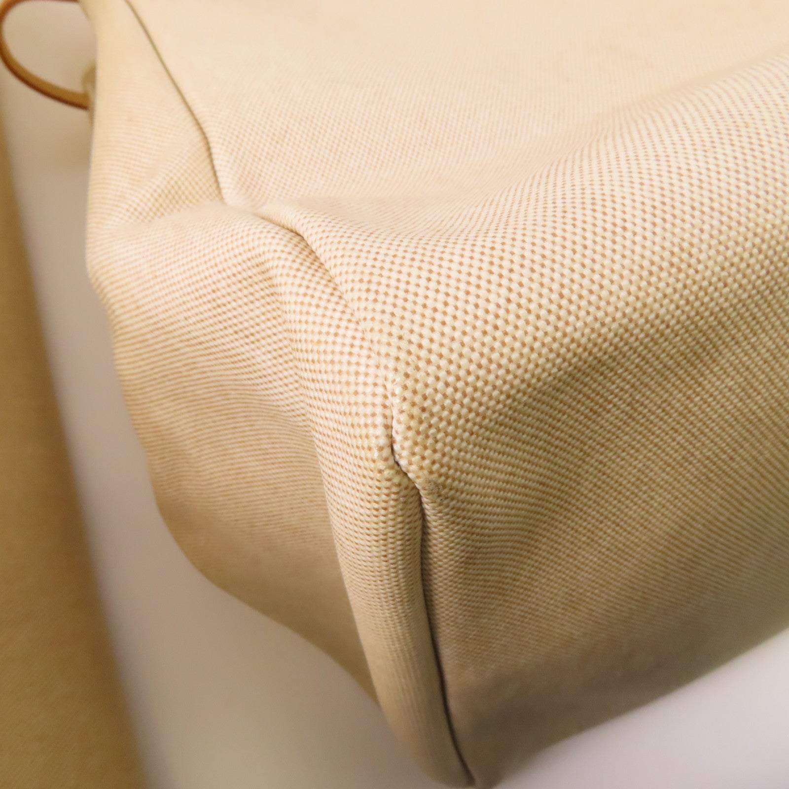 HERMES Toile H Herbag TGM銀扣手挽肩背兩用袋Beige