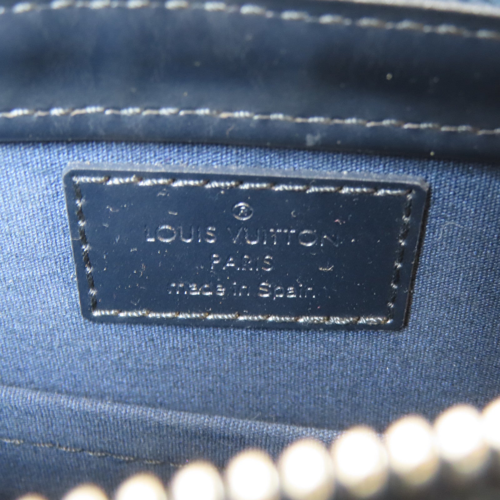 LOUIS VUITTON Monogram Mat Alston銀扣肩背袋灰色
