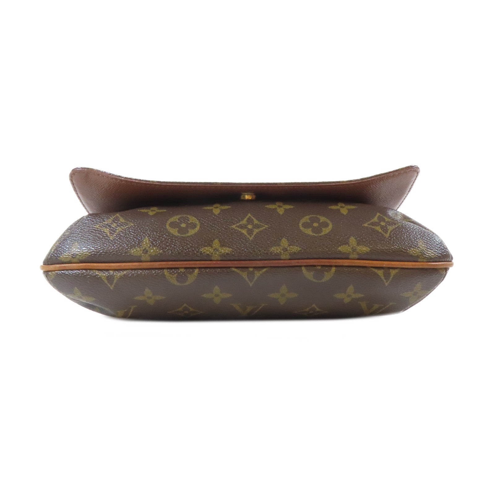 LOUIS VUITTON Monogram Musette Tango金扣肩背袋啡色