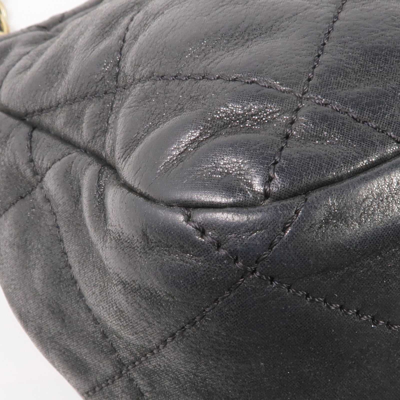 CHANEL 牛皮皮革Chain Shoulder Bag金扣鏈帶肩背袋