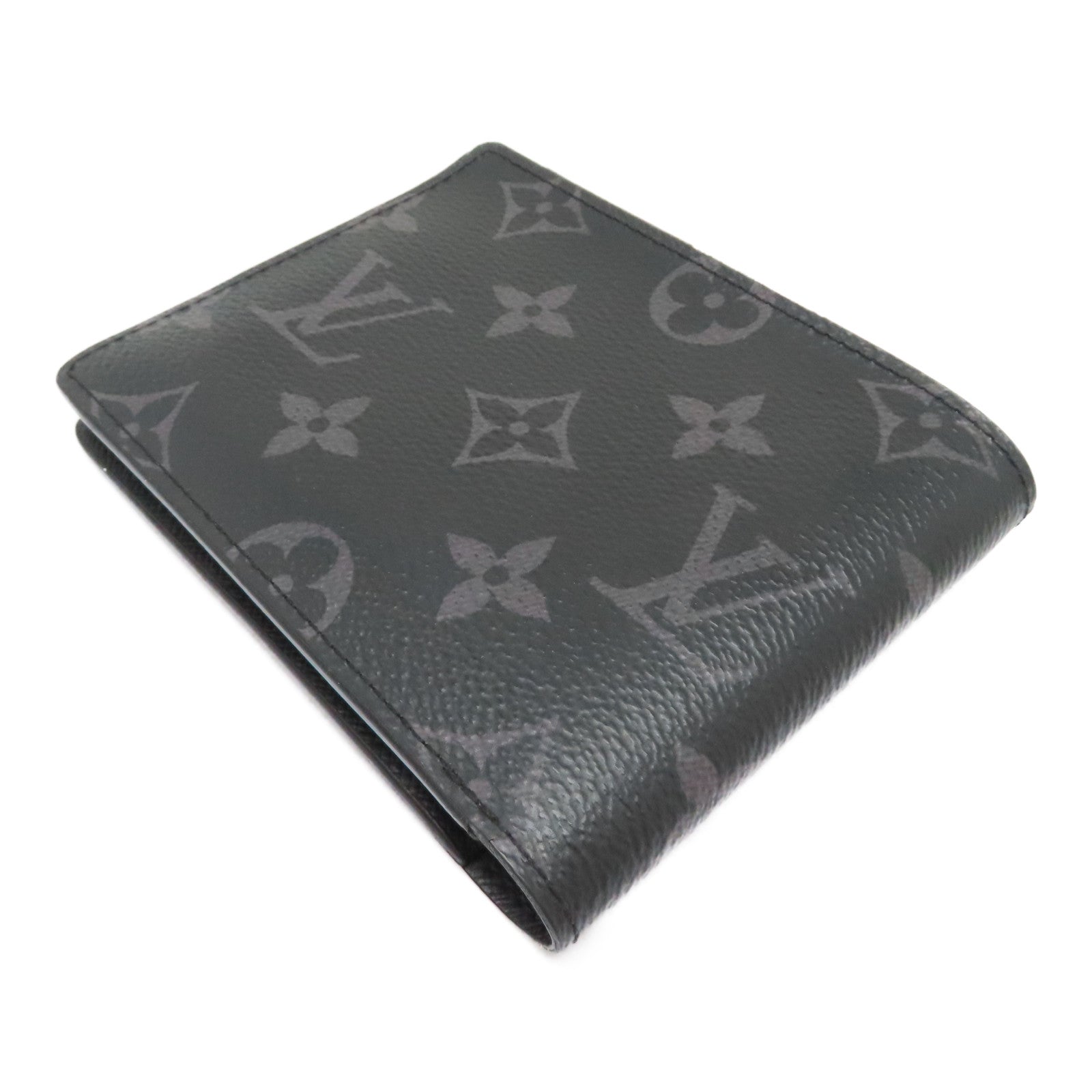 LOUIS VUITTON Monogram Eclipse Multiple Wallet錢包黑色