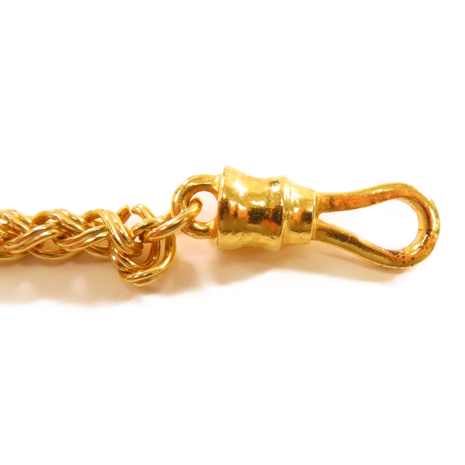 CHANEL 金屬Necklace項鍊金色/啡色