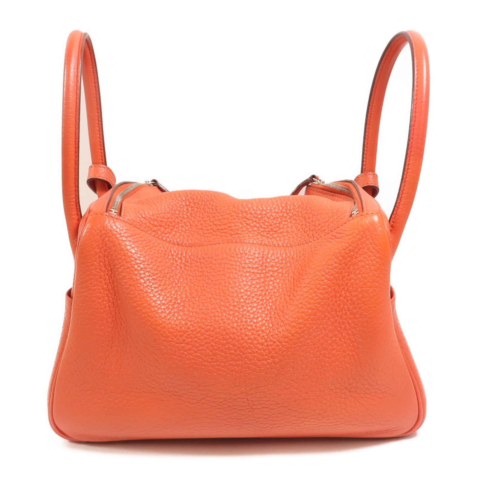 HERMES Clemence皮革Lindy 26肩背袋Rouge Pivoine
