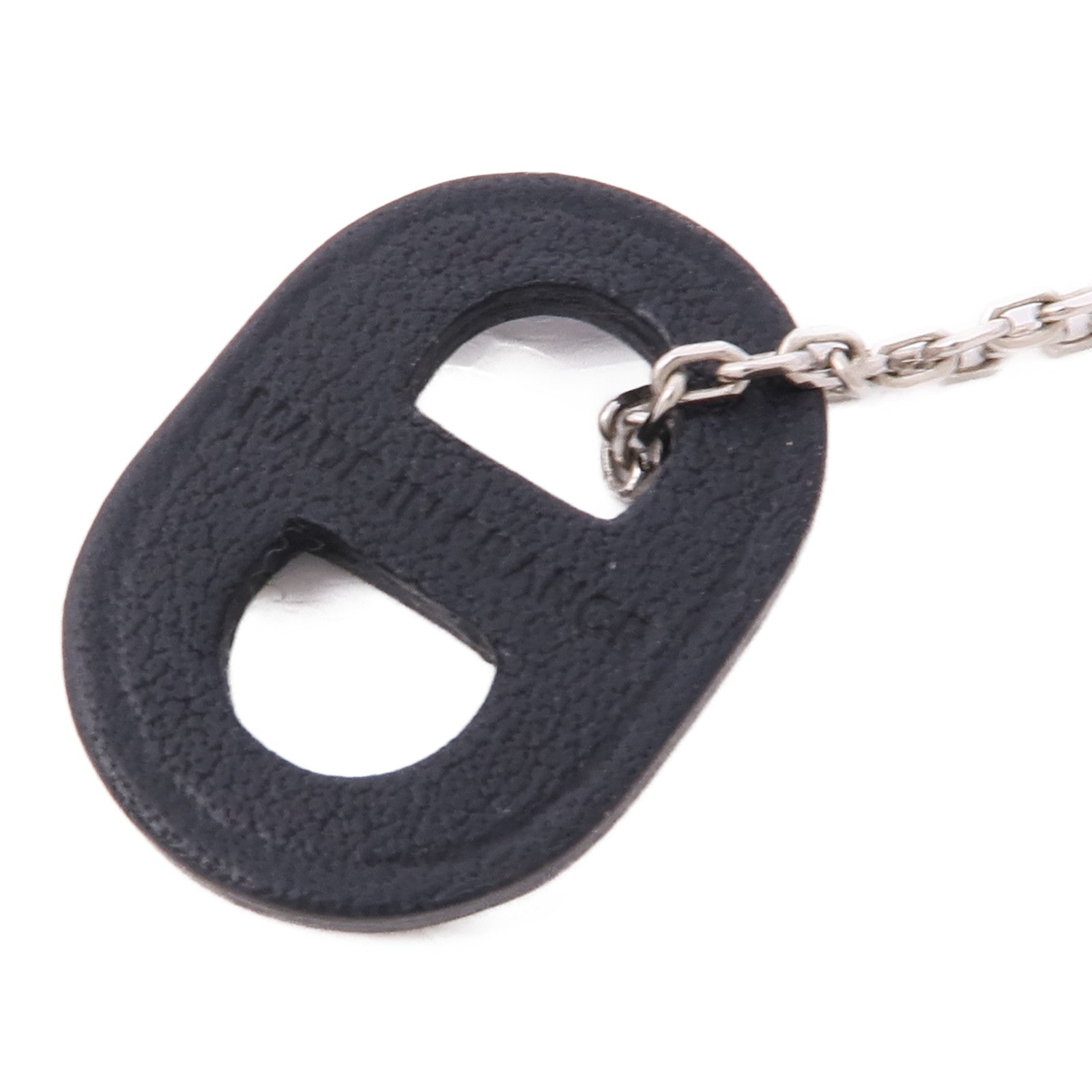 HERMES 金屬/皮革O Maillon Necklace項鍊