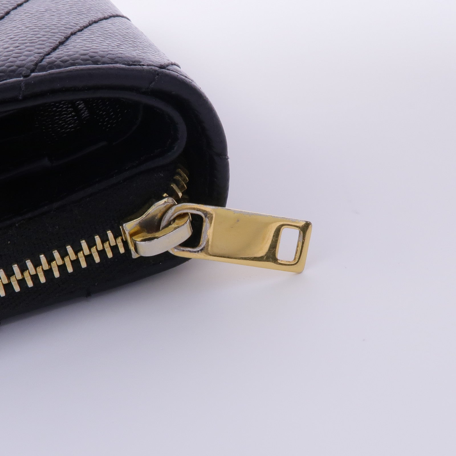 SAINT LAURENT 牛皮皮革Wallet金扣錢包