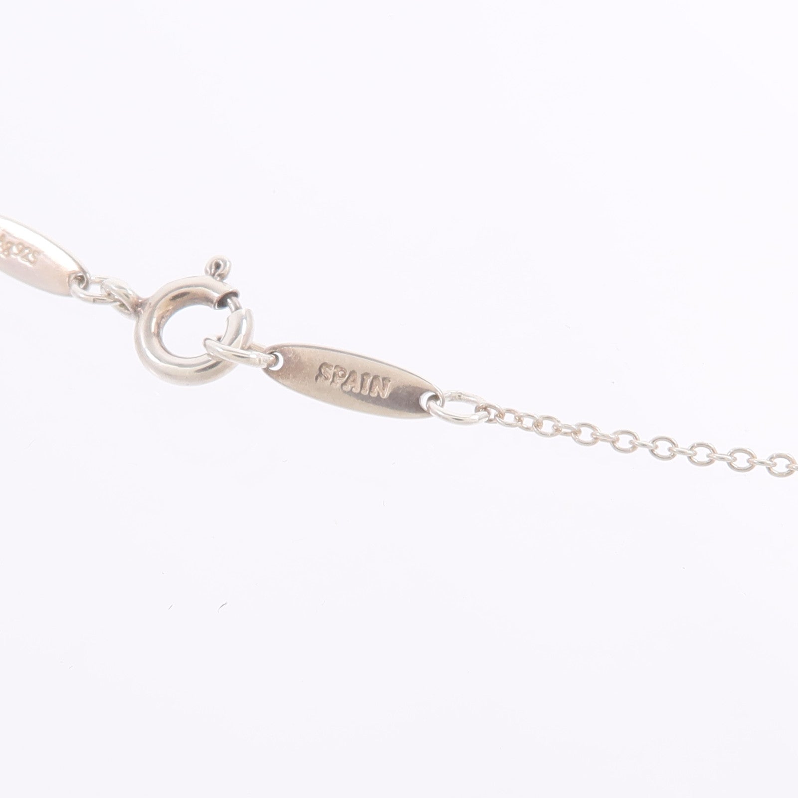 TIFFANY＆CO 925純銀Open Heart Pendant With Diamond SM鑽石項鍊