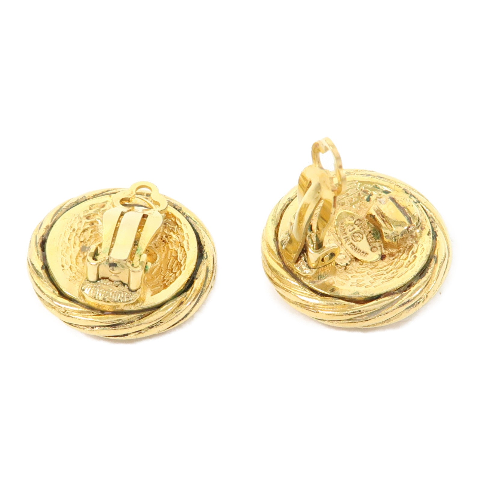 CHANEL 金屬Vintage Earrings耳環金色