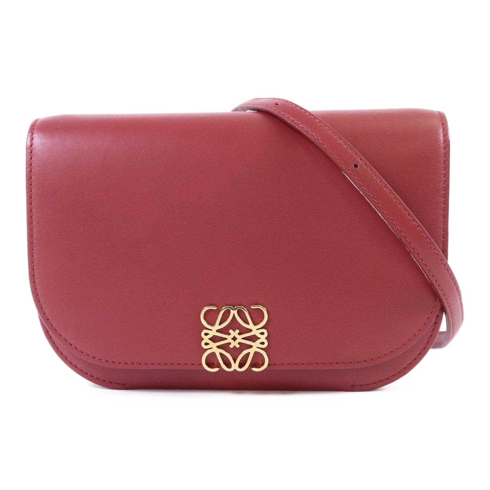 LOEWE 【激減優惠】羊皮皮革Goya金扣肩背袋