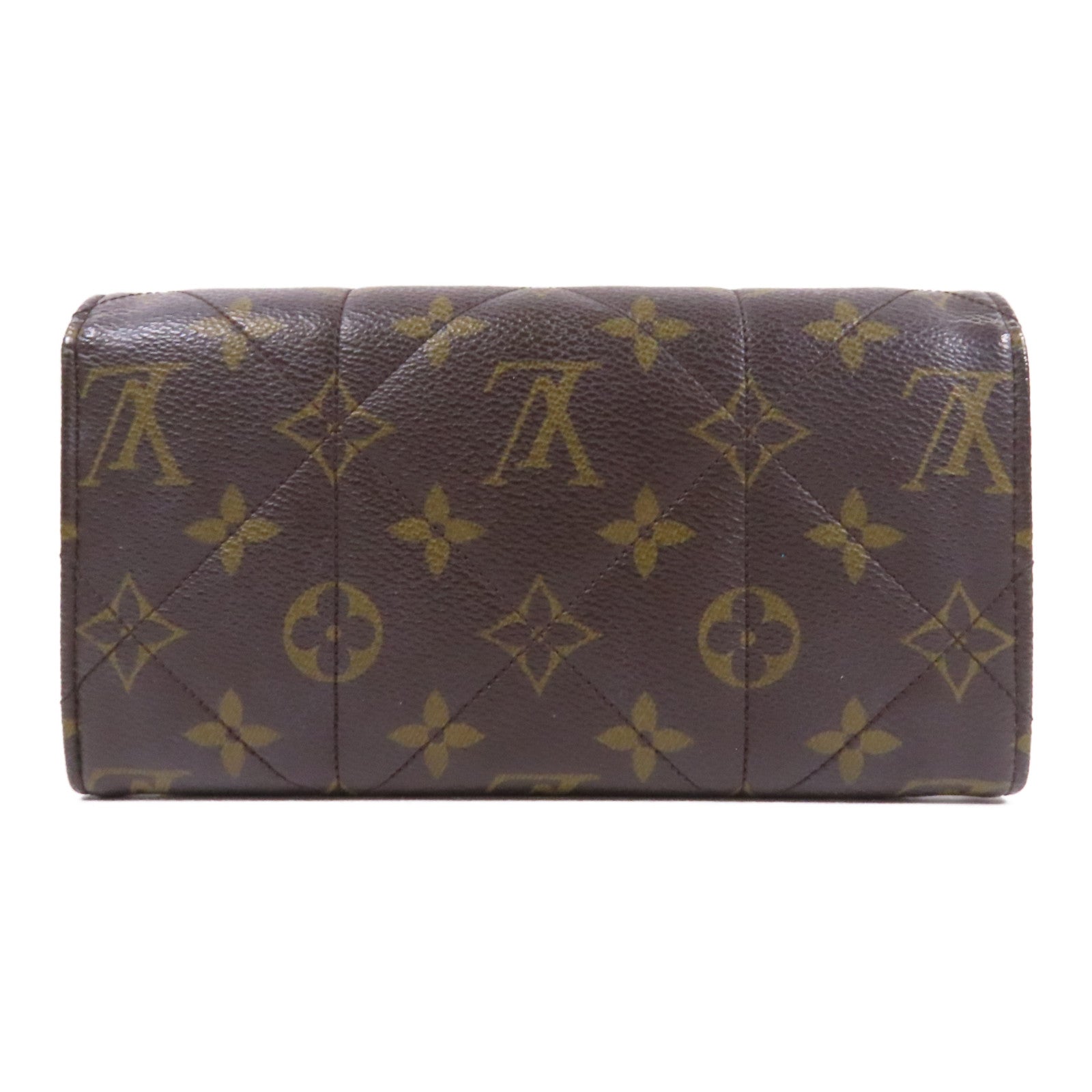 LOUIS VUITTON Monogram Portefeuille Sarah Etoile金扣長錢包啡色