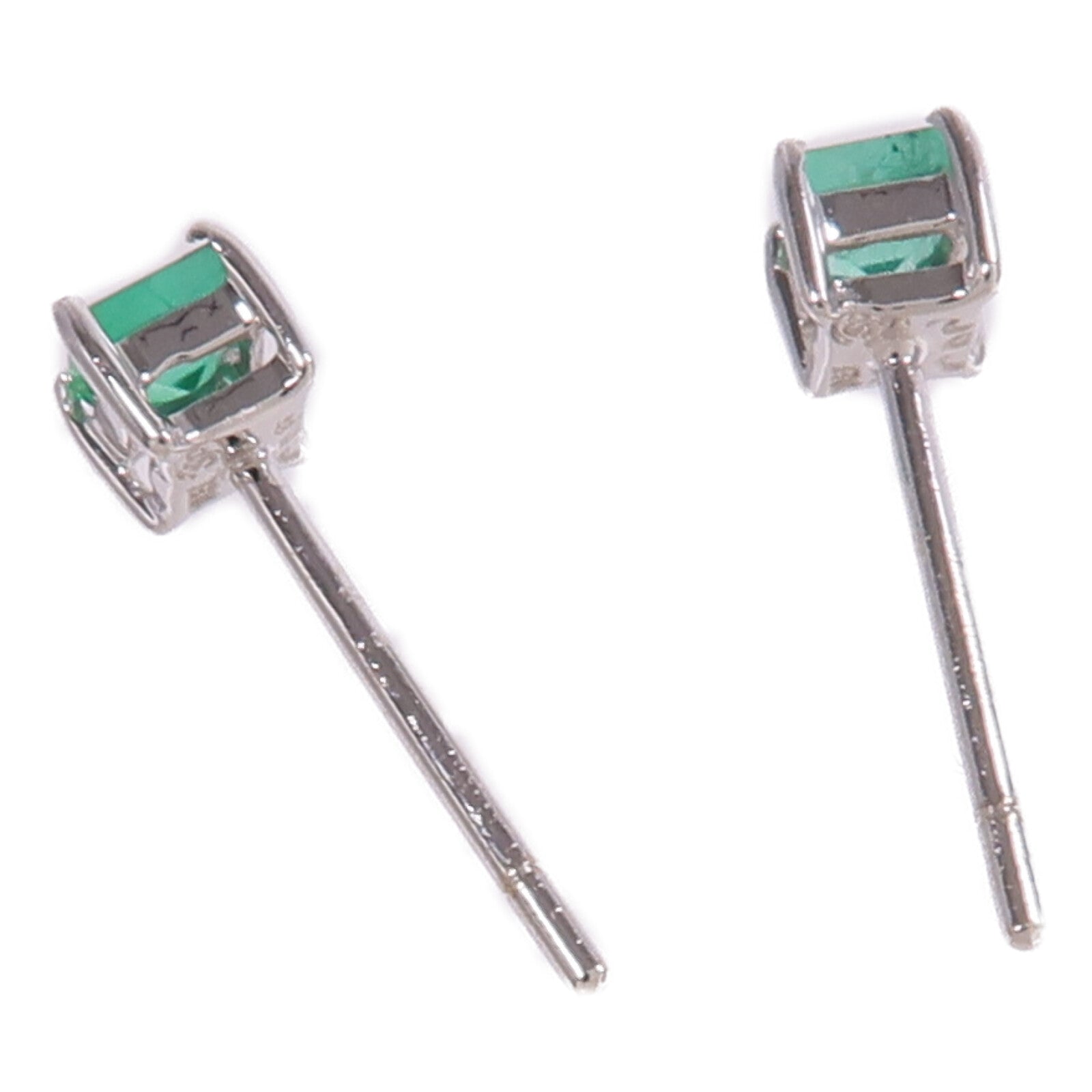 JEWELRY 18K白金Emerald Earrings綠寶石耳環