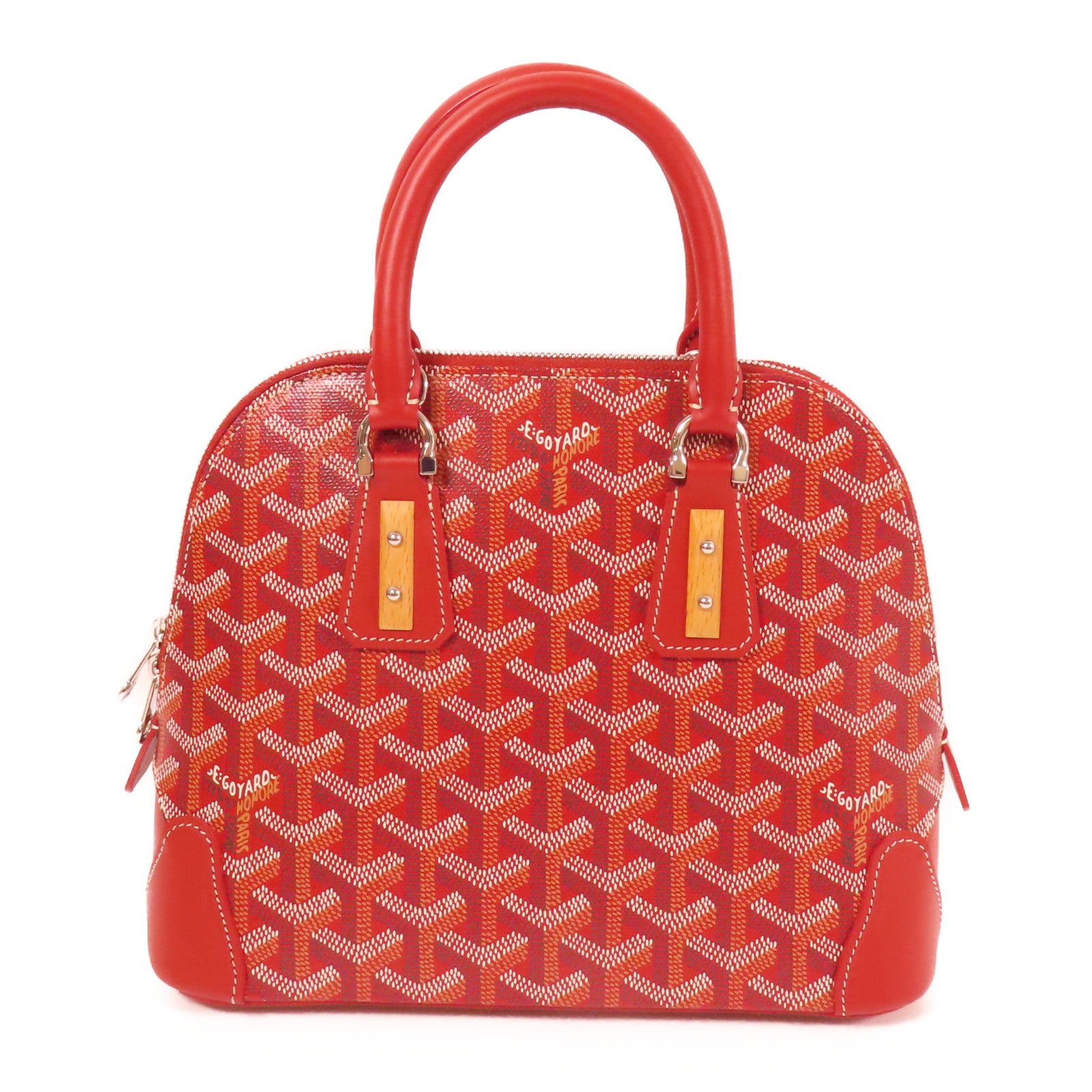 GOYARD 塗層帆布Vendome Mini銀扣手挽袋