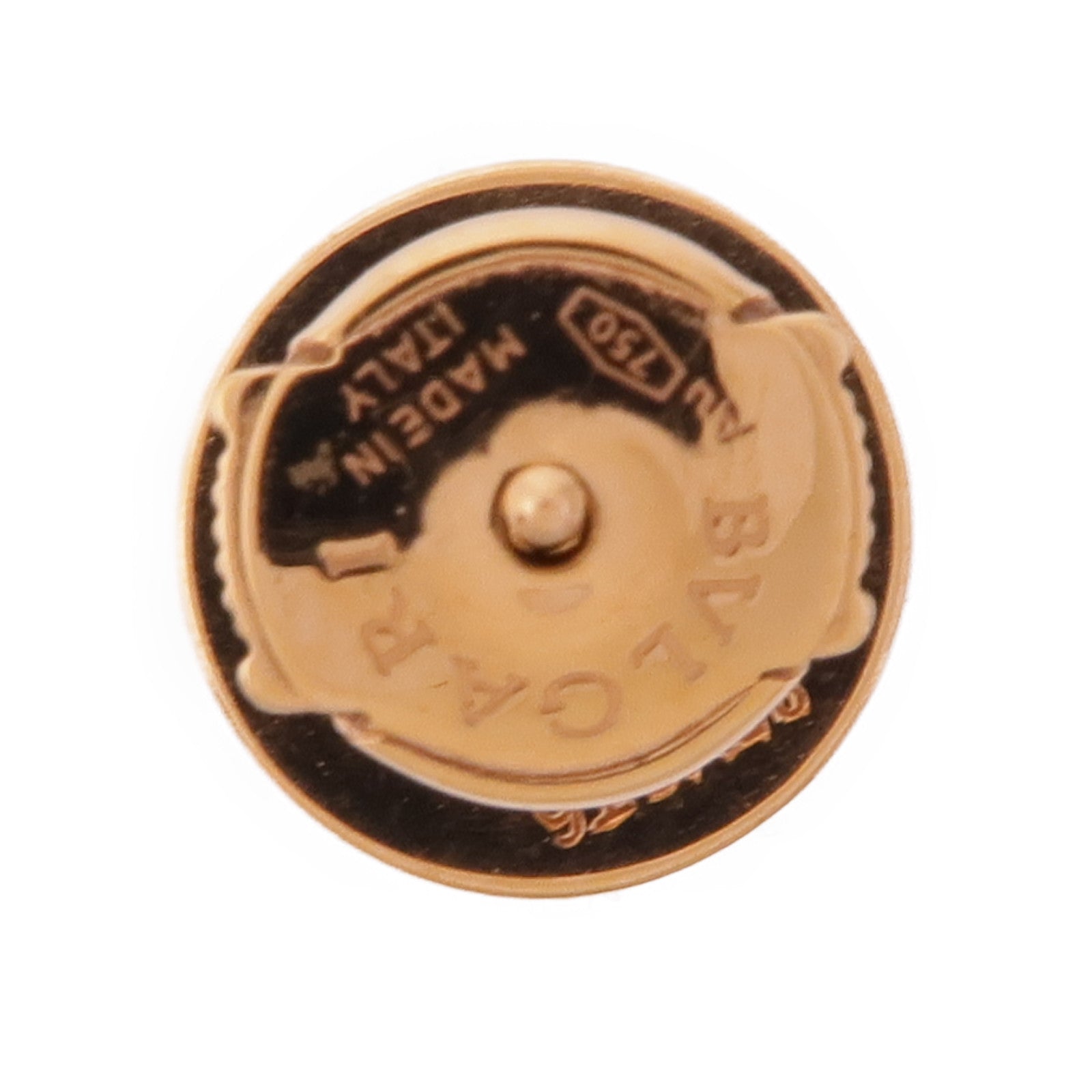 BVLGARI 18K玫瑰金Single Earring鑽石耳環
