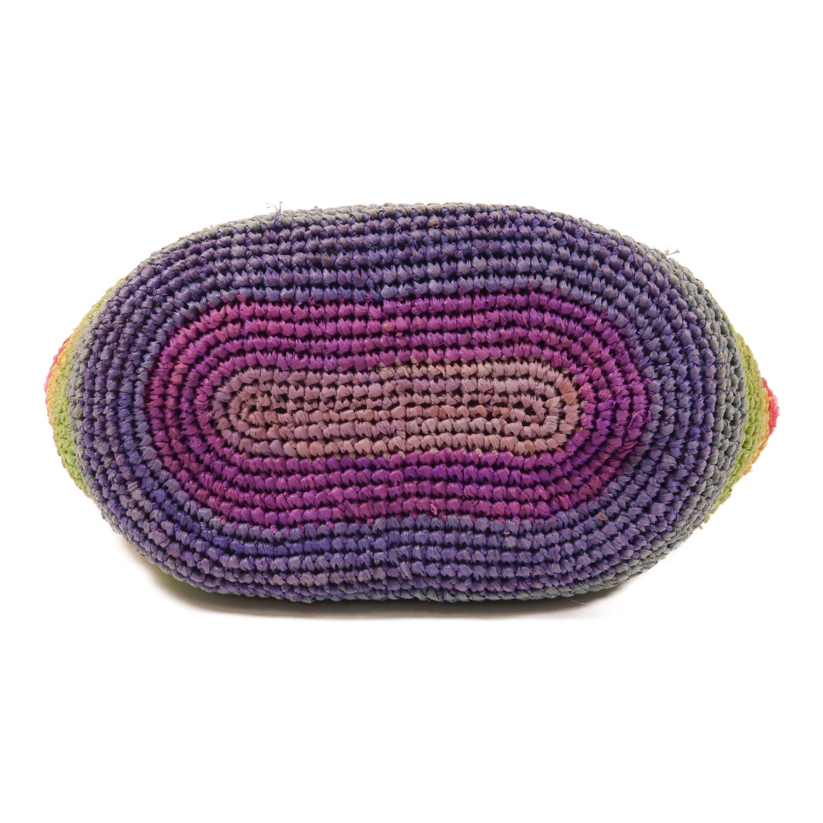 LOEWE Raffia Paulas lbiza銀扣肩背袋