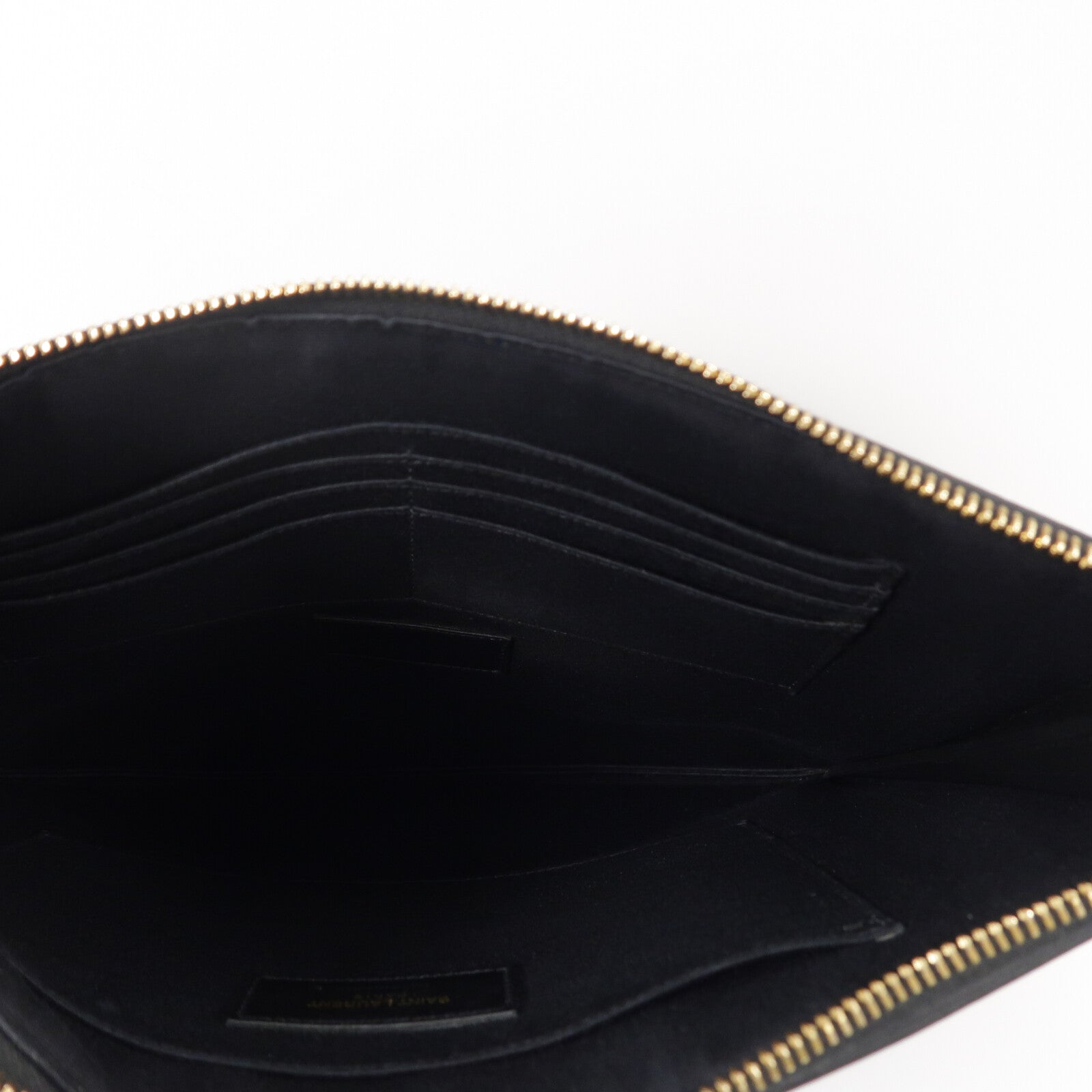 SAINT LAURENT 牛皮皮革Monogram Pouch手拿包