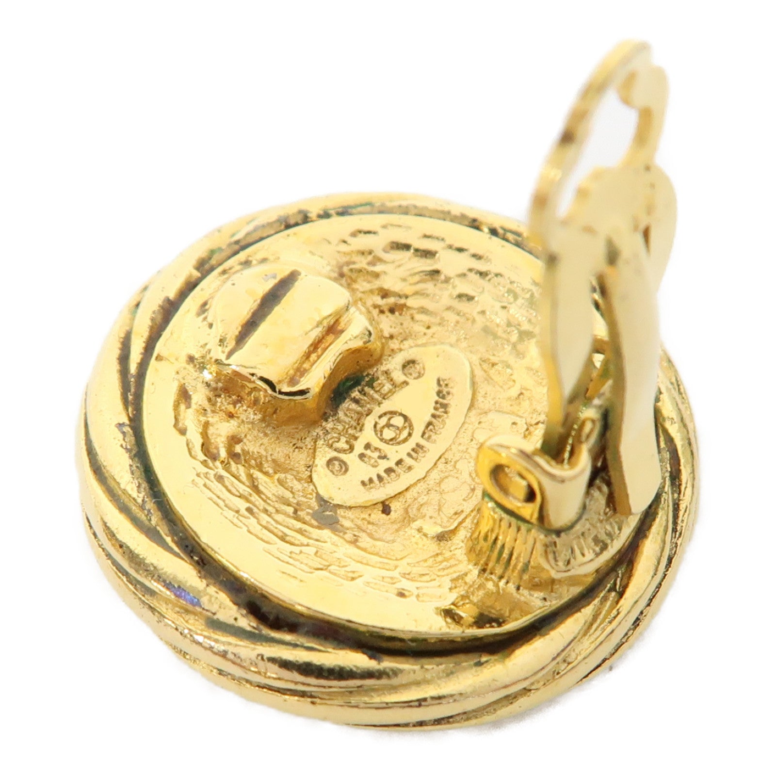CHANEL 金屬Vintage Earrings耳環金色