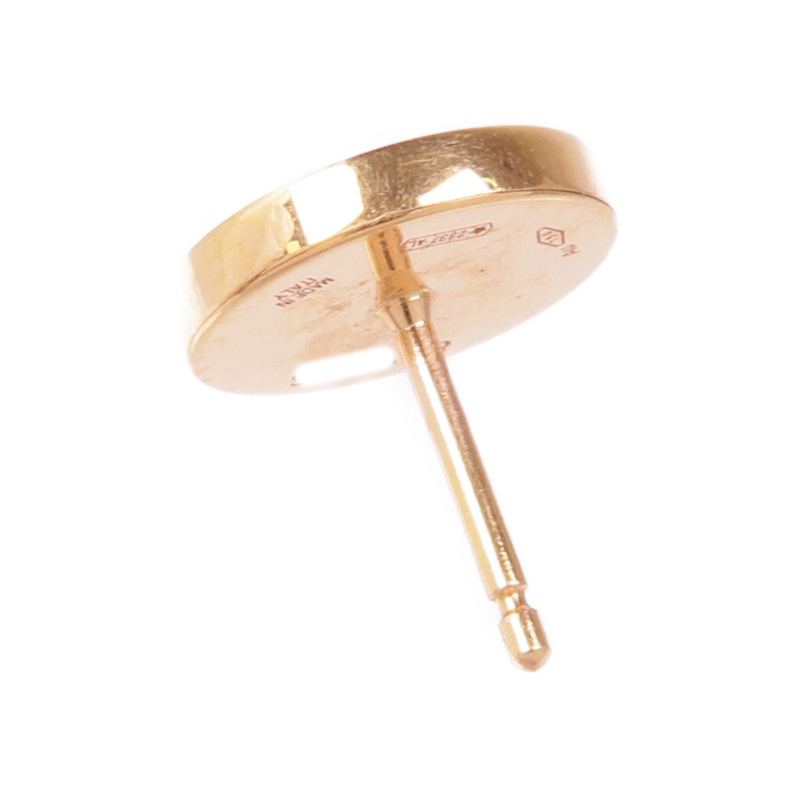 BVLGARI 18K玫瑰金Single Earring鑽石耳環