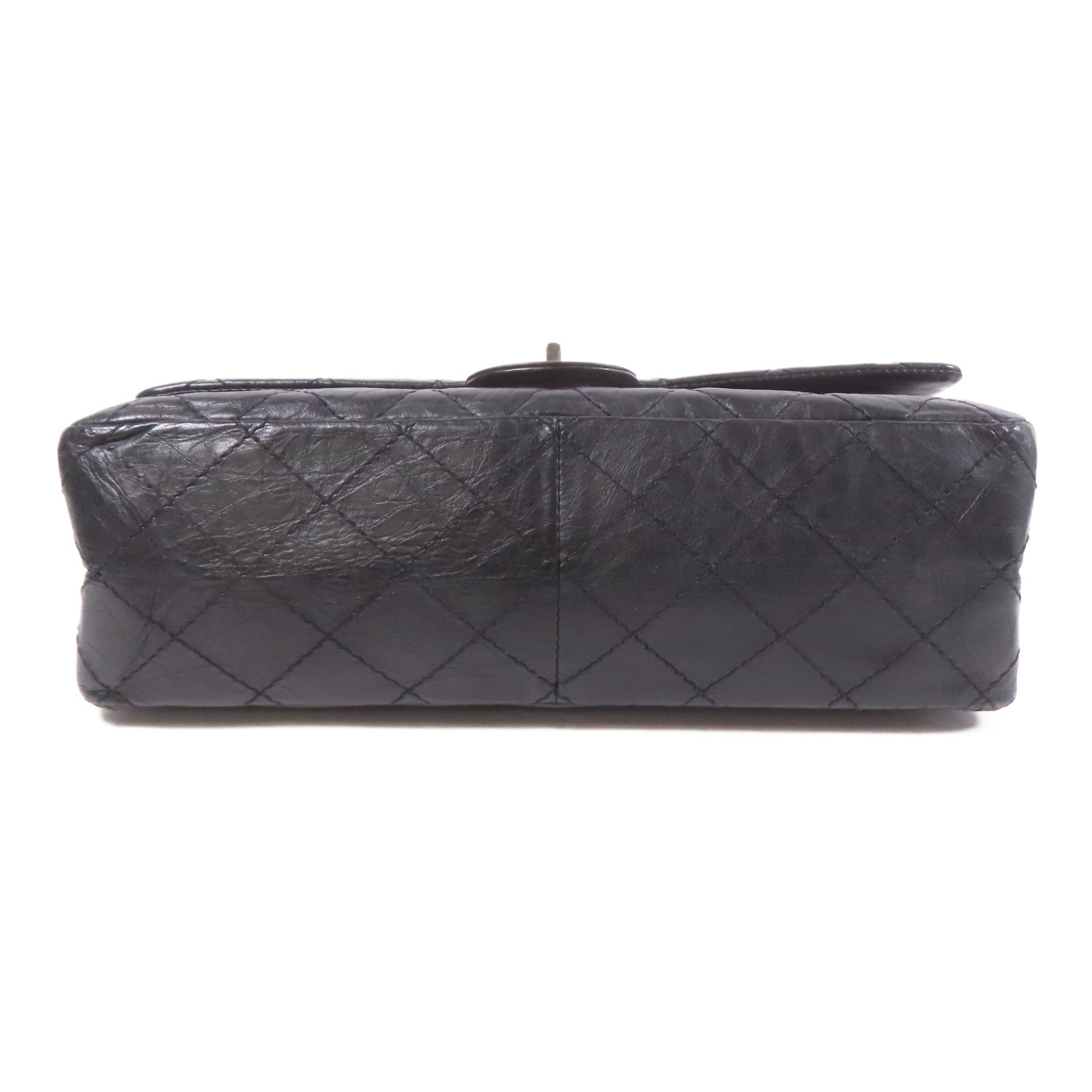 CHANEL 牛皮皮革2.55銀扣鏈帶肩背袋