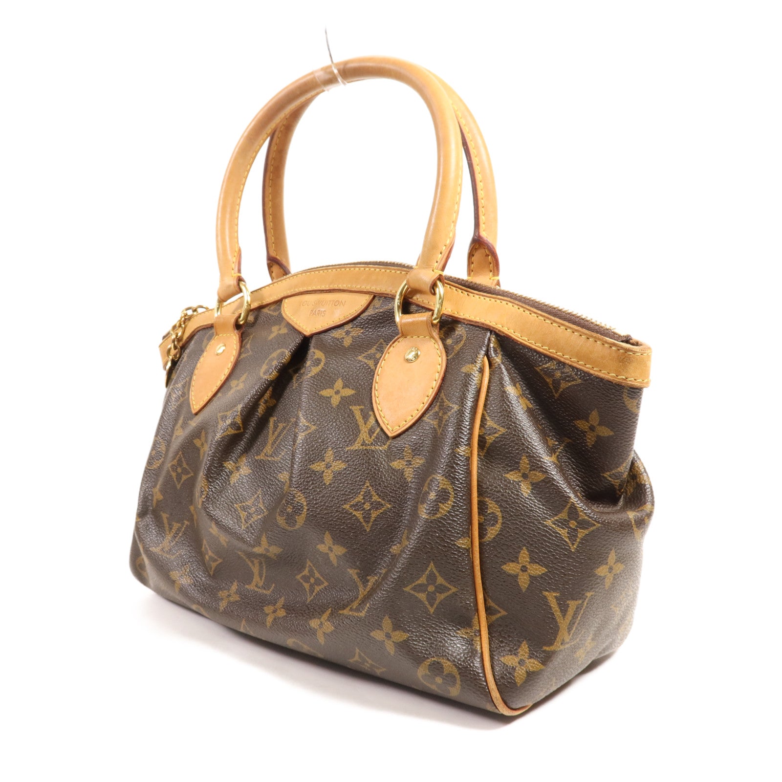 LOUIS VUITTON Monogram Tivoli PM金扣手挽袋