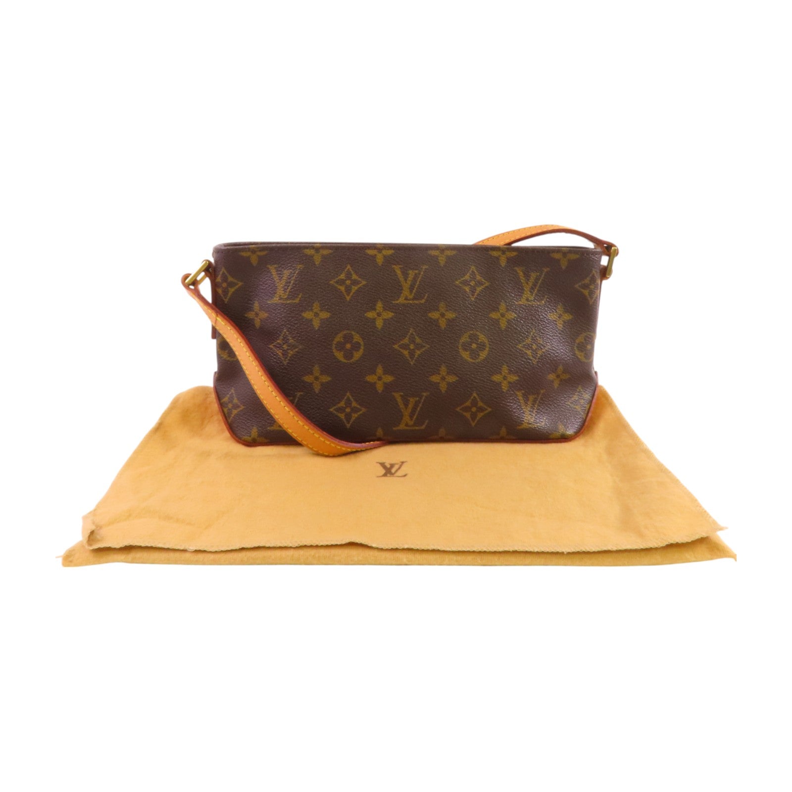 LOUIS VUITTON Monogram Trotteur金扣肩背袋