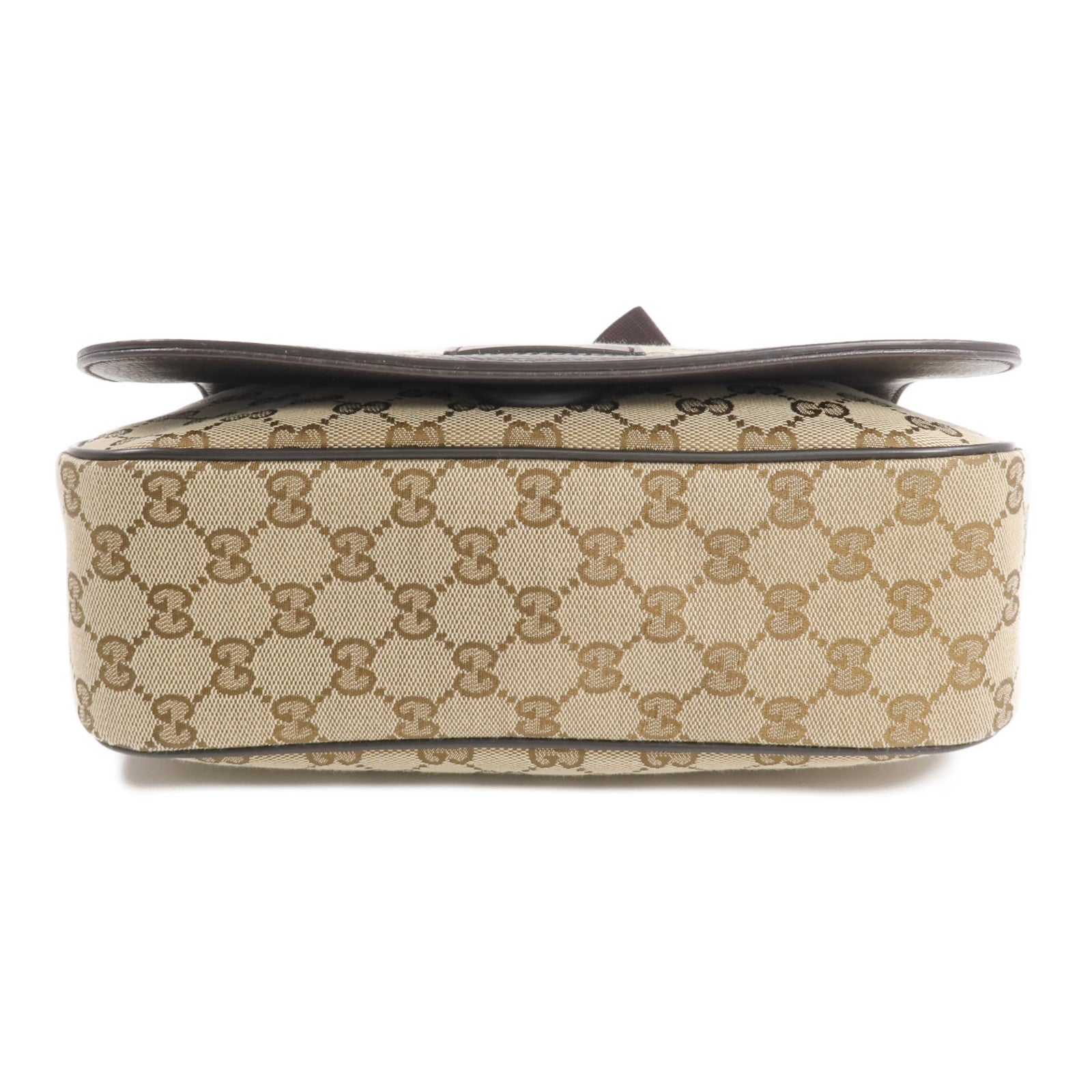 GUCCI 帆布Shoulder/Messenger Bag銀扣肩背袋